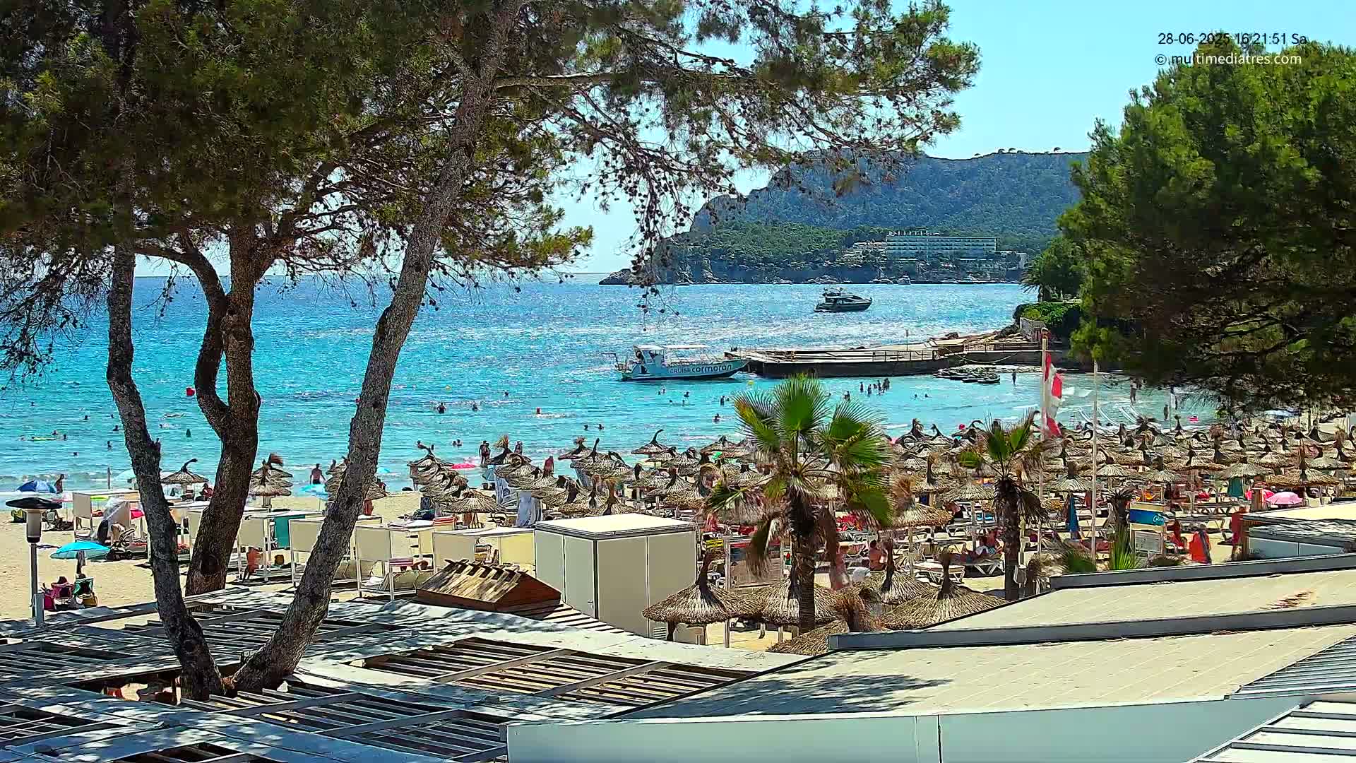 Paguera,  Tora Beach West View Live Cam - Mallorca, Balearic Islands, Spain
