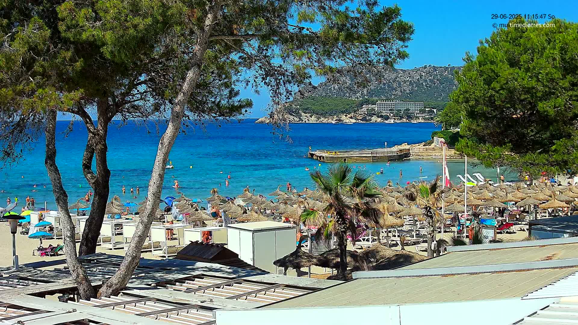 Paguera,  Tora Beach West View Live Cam - Mallorca, Balearic Islands, Spain