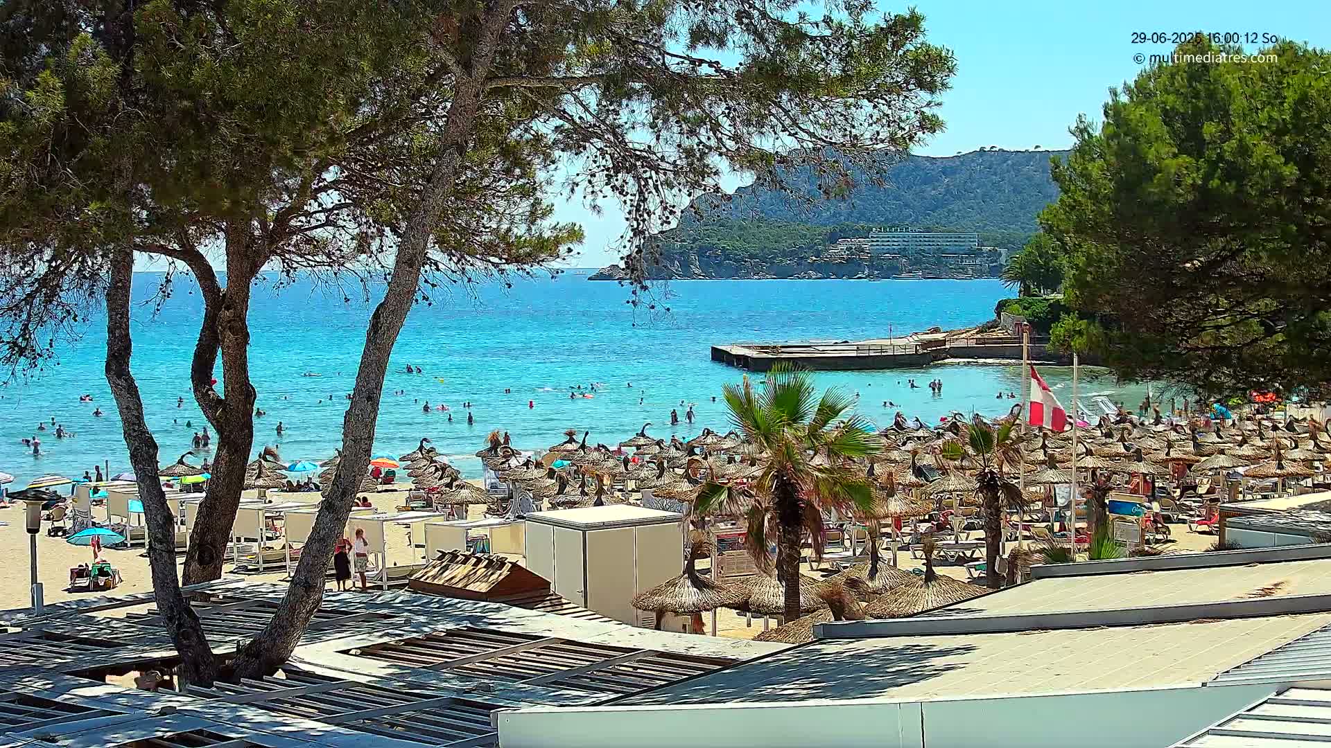 Paguera,  Tora Beach West View Live Cam - Mallorca, Balearic Islands, Spain