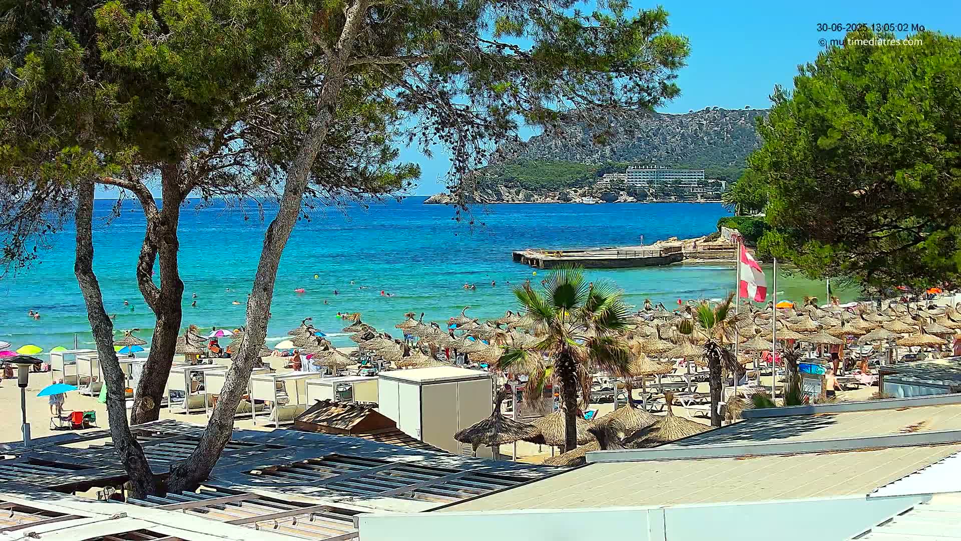 Paguera,  Tora Beach West View Live Cam - Mallorca, Balearic Islands, Spain