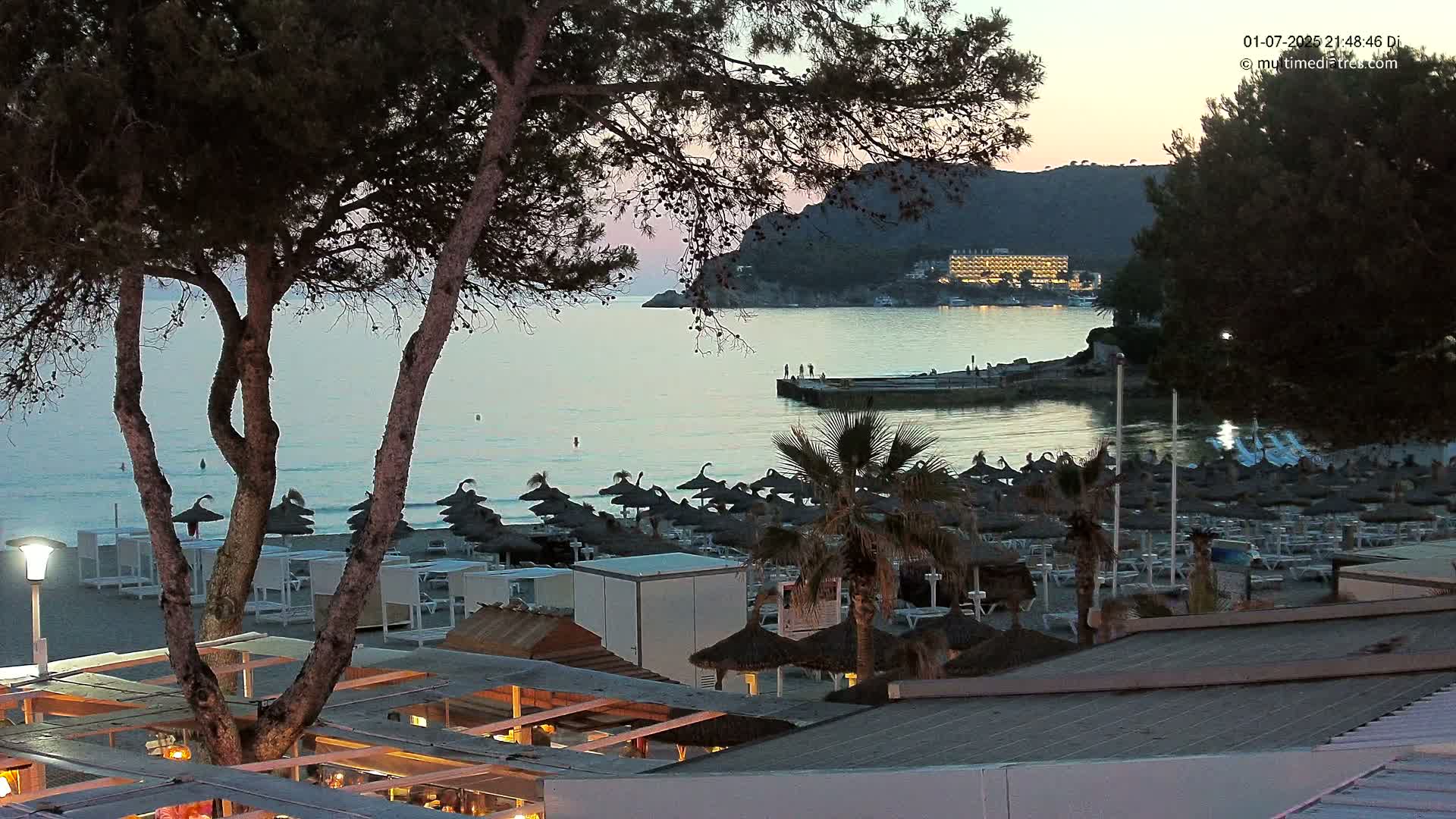 Paguera,  Tora Beach West View Live Cam - Mallorca, Balearic Islands, Spain