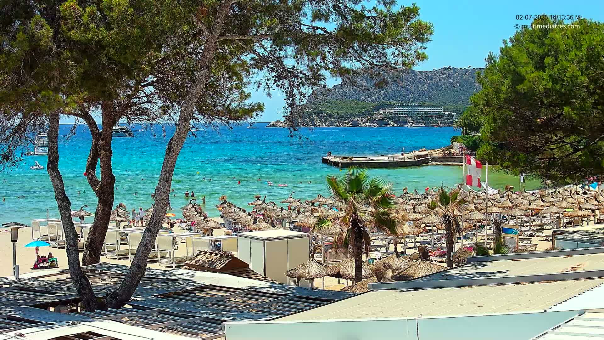 Paguera,  Tora Beach West View Live Cam - Mallorca, Balearic Islands, Spain