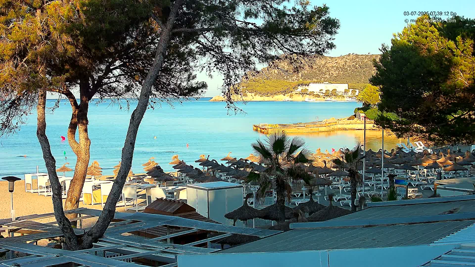 Paguera,  Tora Beach West View Live Cam - Mallorca, Balearic Islands, Spain
