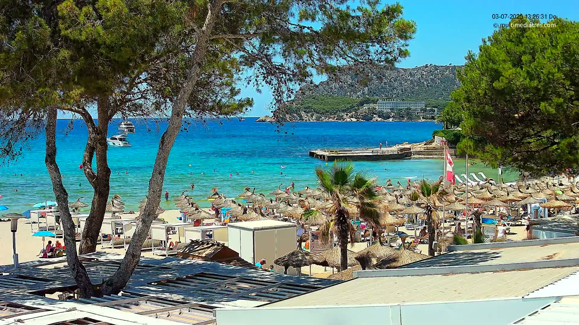 Paguera,  Tora Beach West View Live Cam - Mallorca, Balearic Islands, Spain