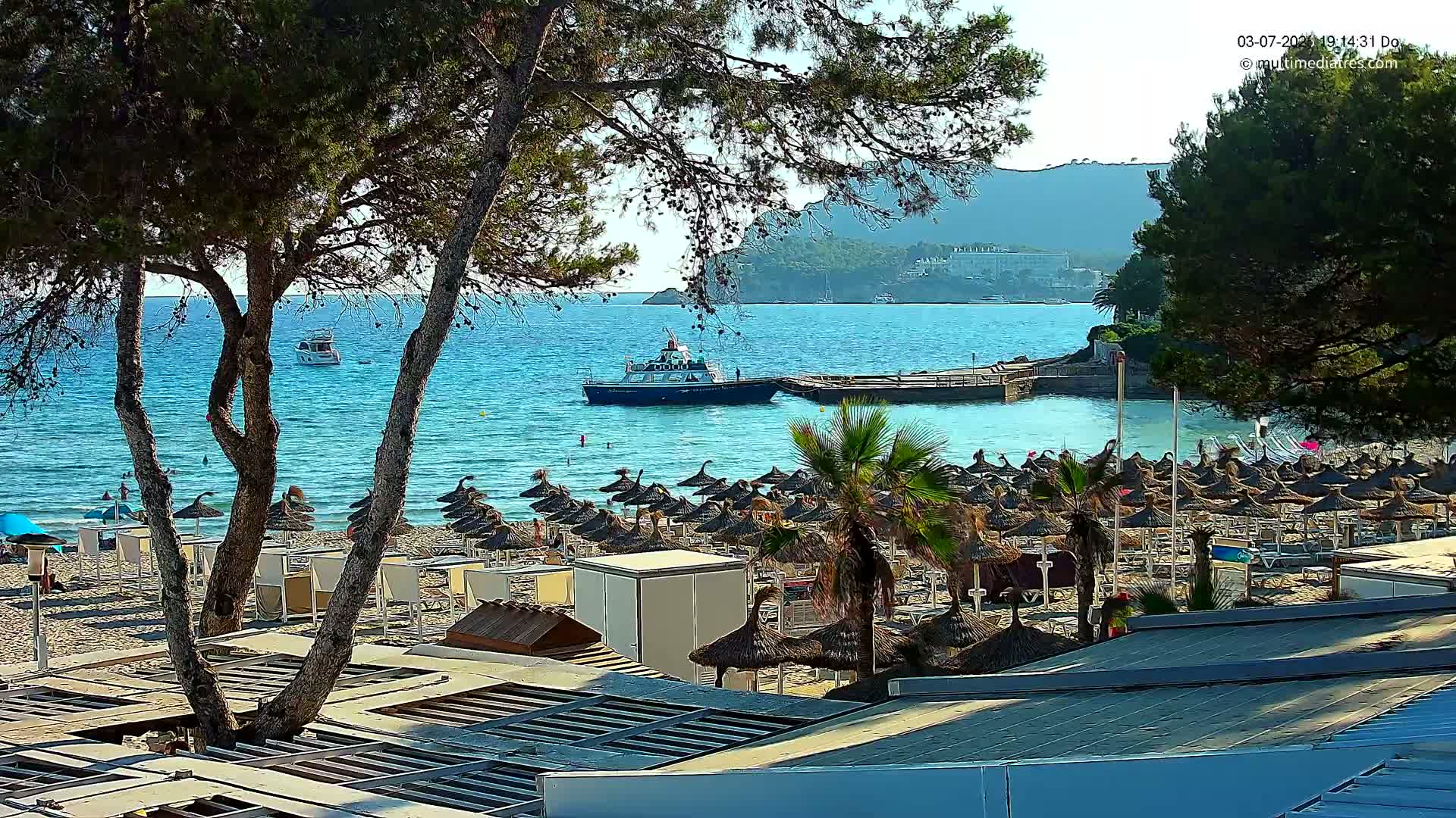 Paguera,  Tora Beach West View Live Cam - Mallorca, Balearic Islands, Spain