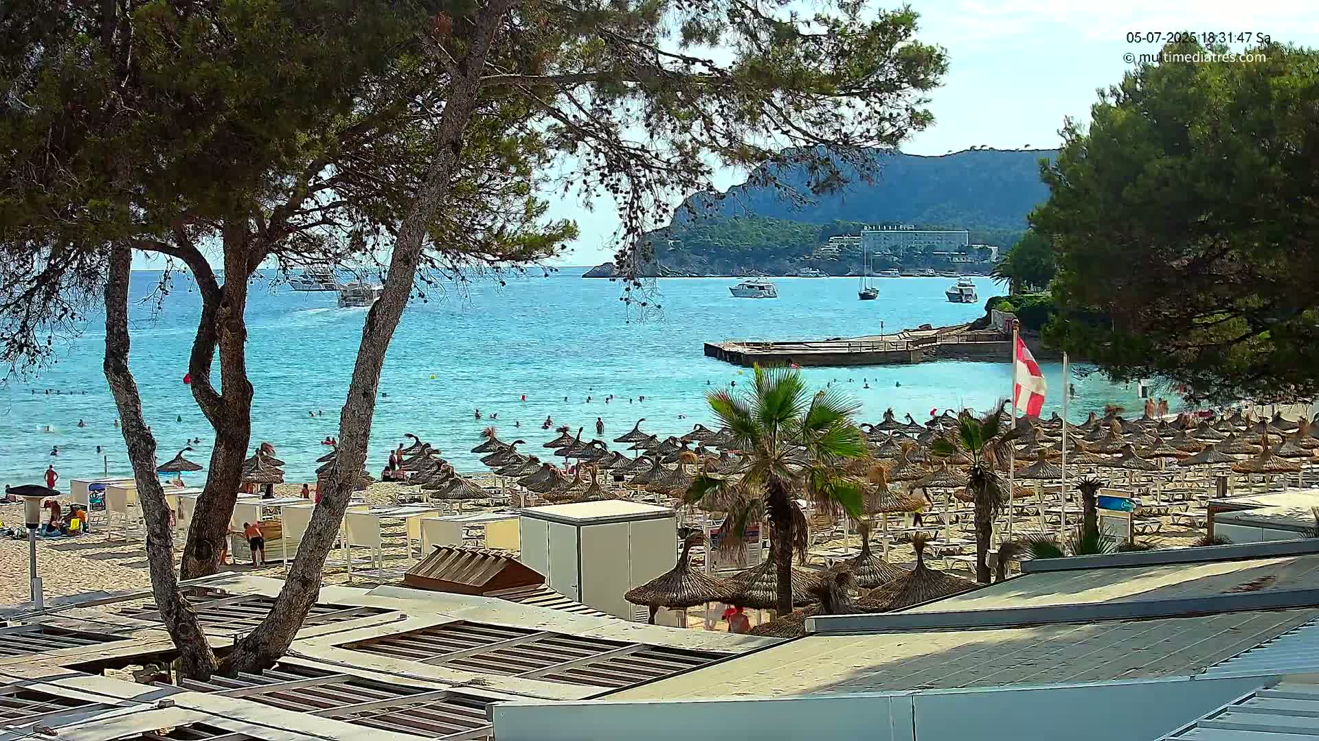 Paguera,  Tora Beach West View Live Cam - Mallorca, Balearic Islands, Spain