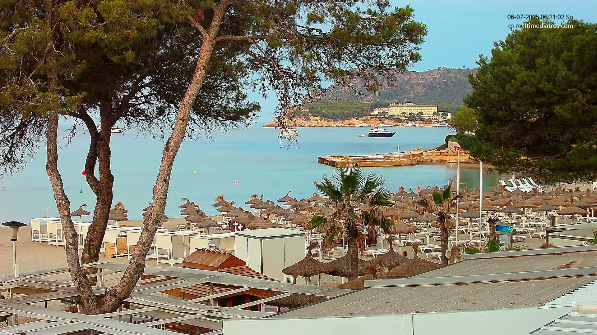 Paguera,  Tora Beach West View Live Cam - Mallorca, Balearic Islands, Spain