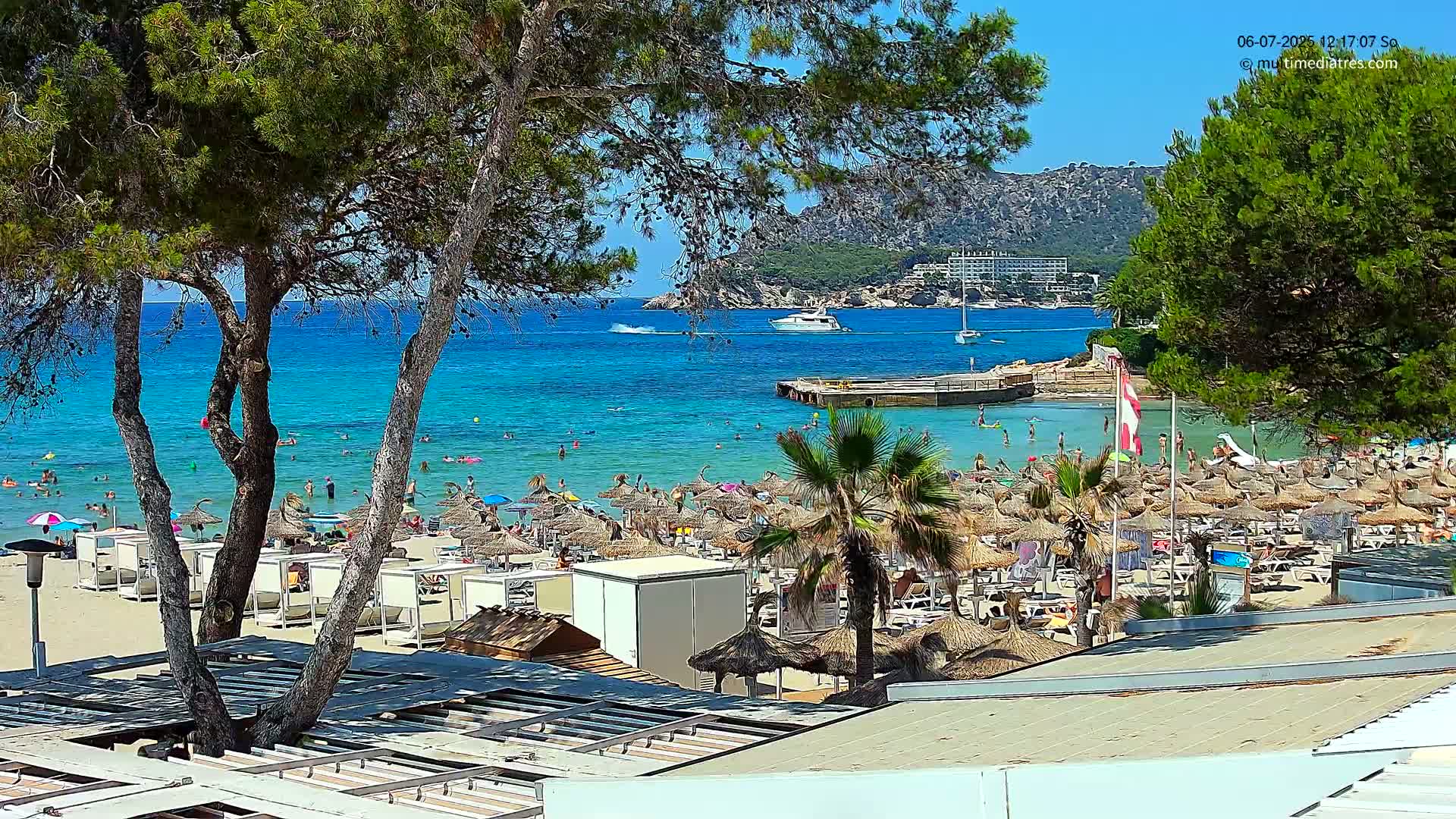 Paguera,  Tora Beach West View Live Cam - Mallorca, Balearic Islands, Spain
