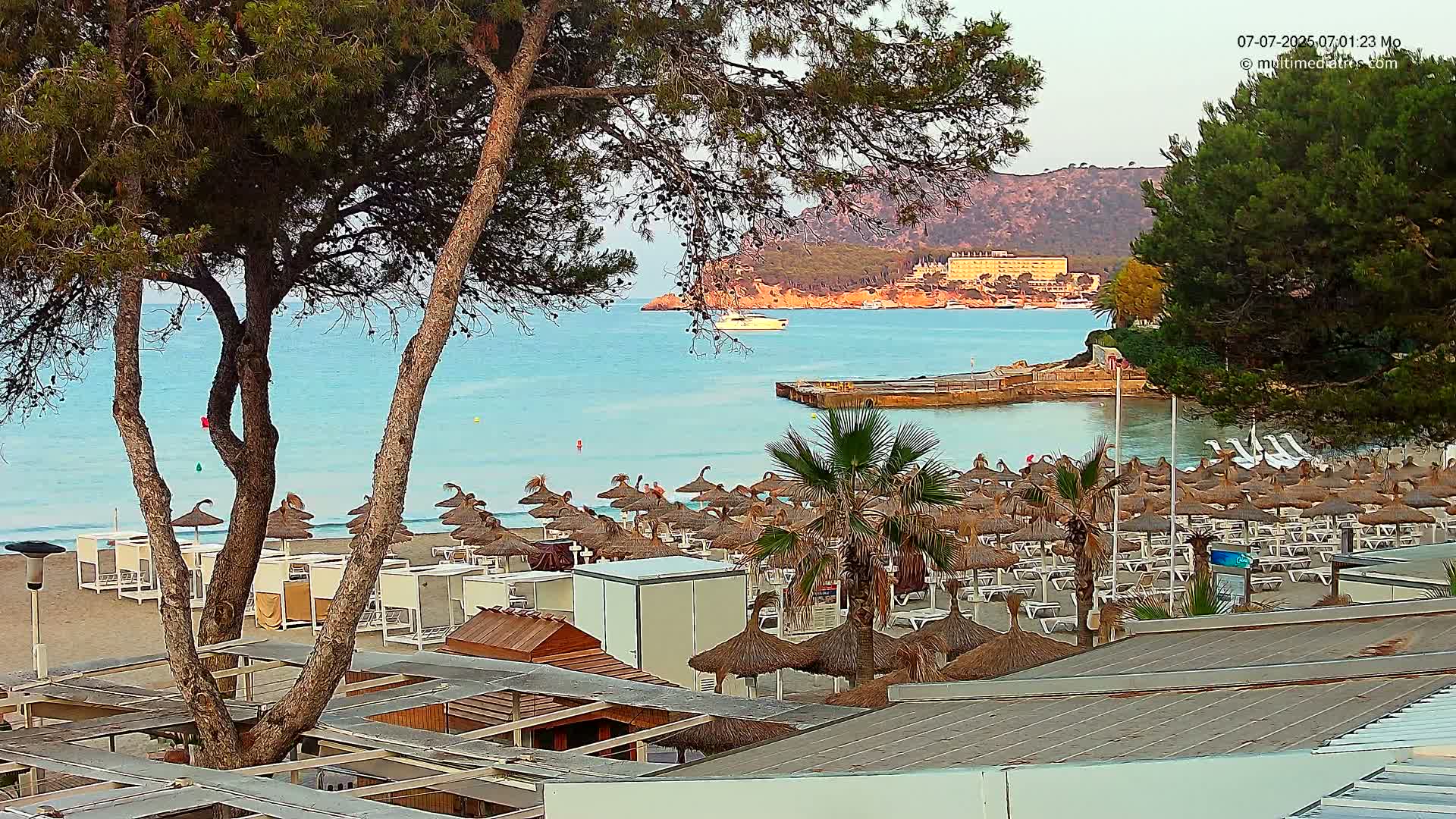Paguera,  Tora Beach West View Live Cam - Mallorca, Balearic Islands, Spain