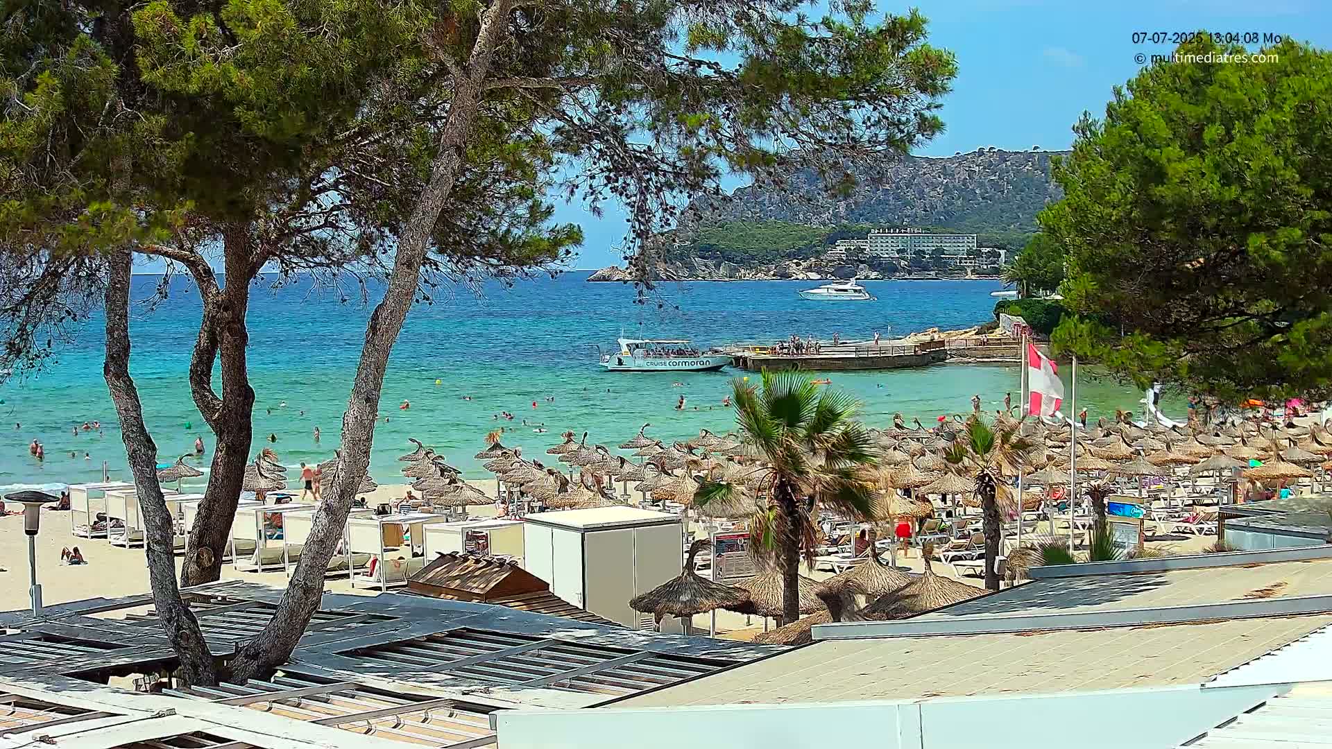 Paguera,  Tora Beach West View Live Cam - Mallorca, Balearic Islands, Spain