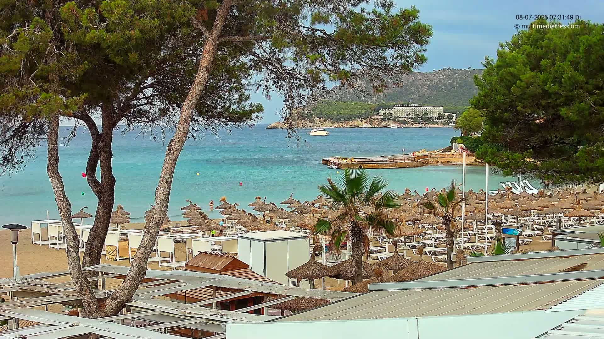 Paguera,  Tora Beach West View Live Cam - Mallorca, Balearic Islands, Spain