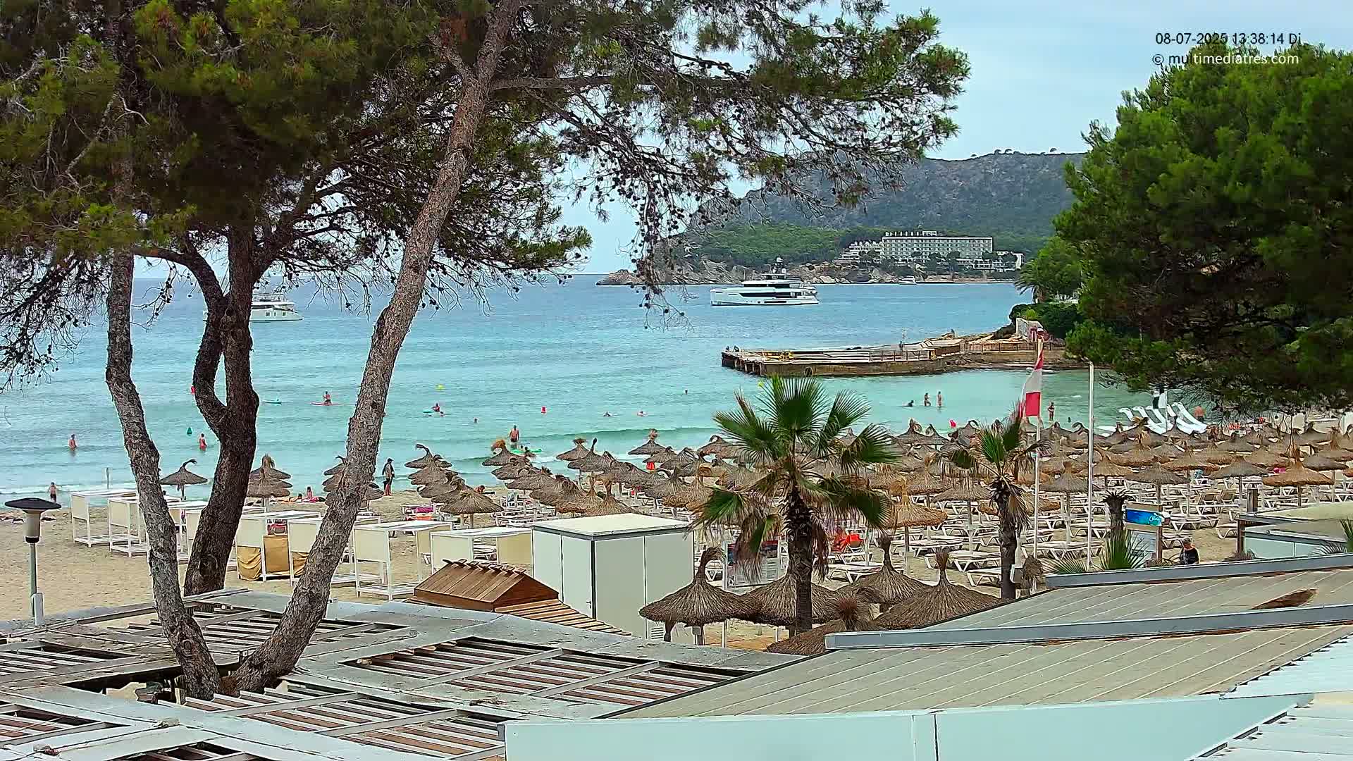 Paguera,  Tora Beach West View Live Cam - Mallorca, Balearic Islands, Spain
