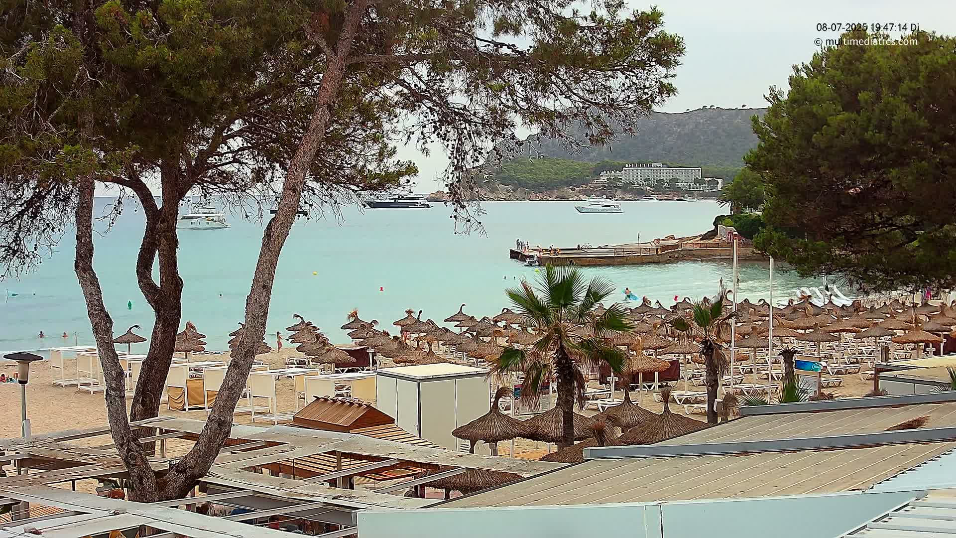 Paguera,  Tora Beach West View Live Cam - Mallorca, Balearic Islands, Spain
