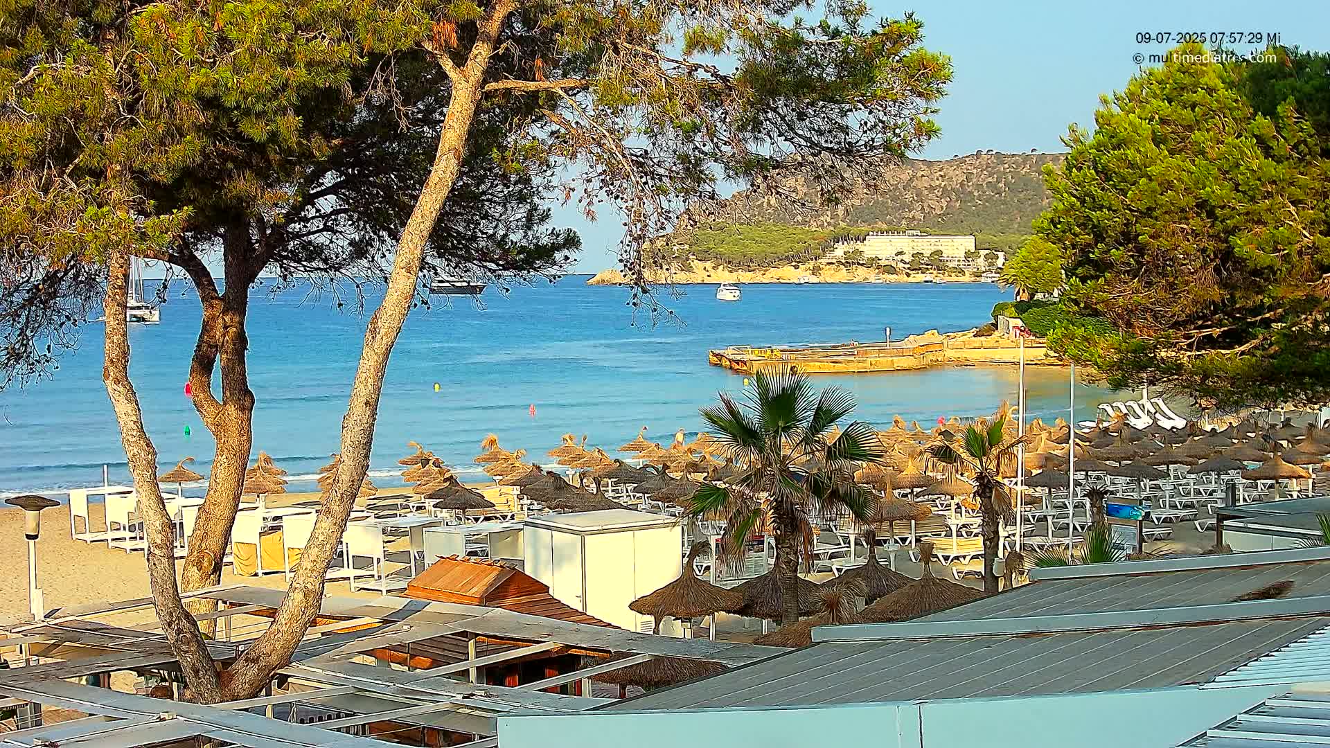 Paguera,  Tora Beach West View Live Cam - Mallorca, Balearic Islands, Spain