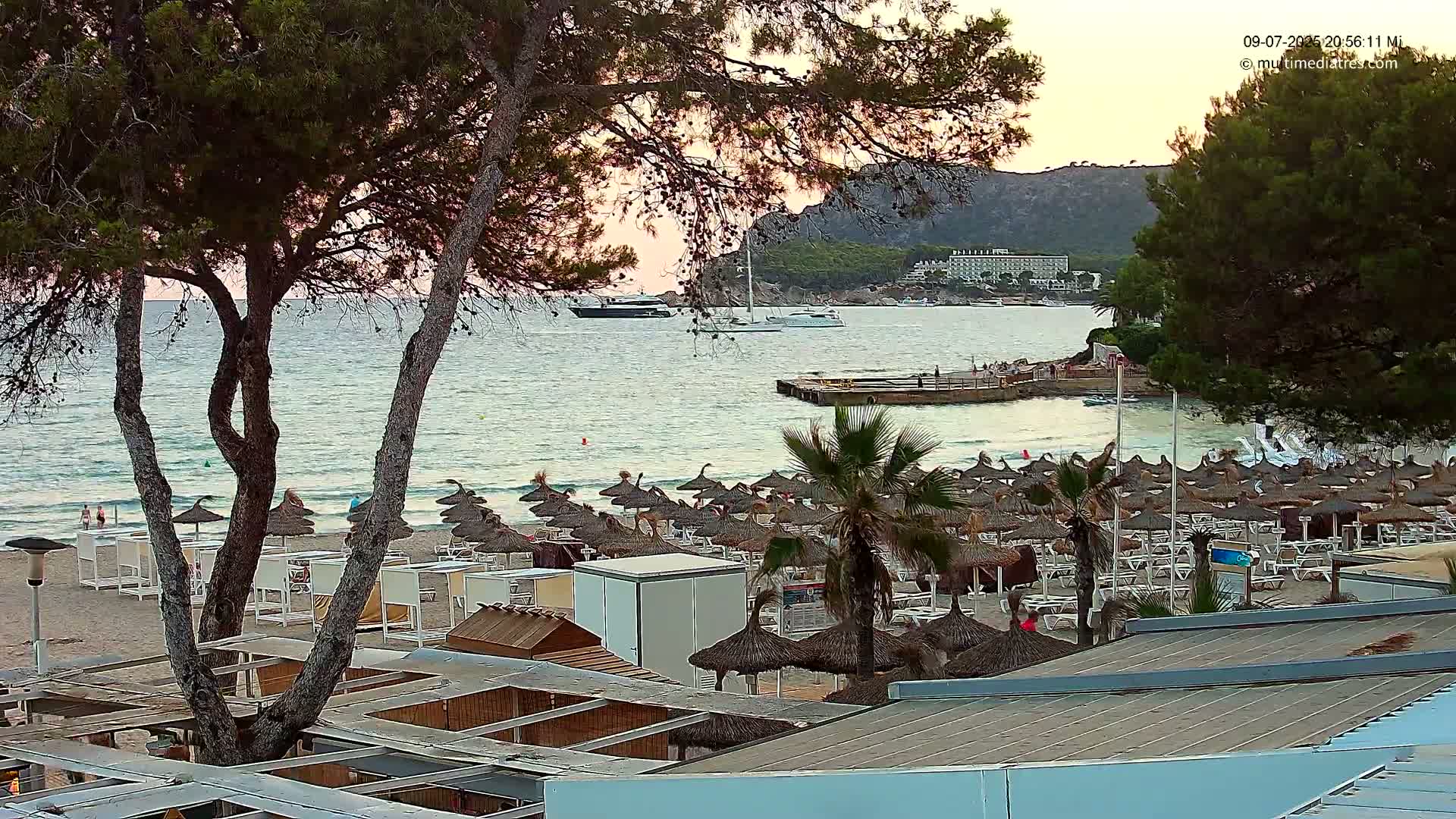Paguera,  Tora Beach West View Live Cam - Mallorca, Balearic Islands, Spain