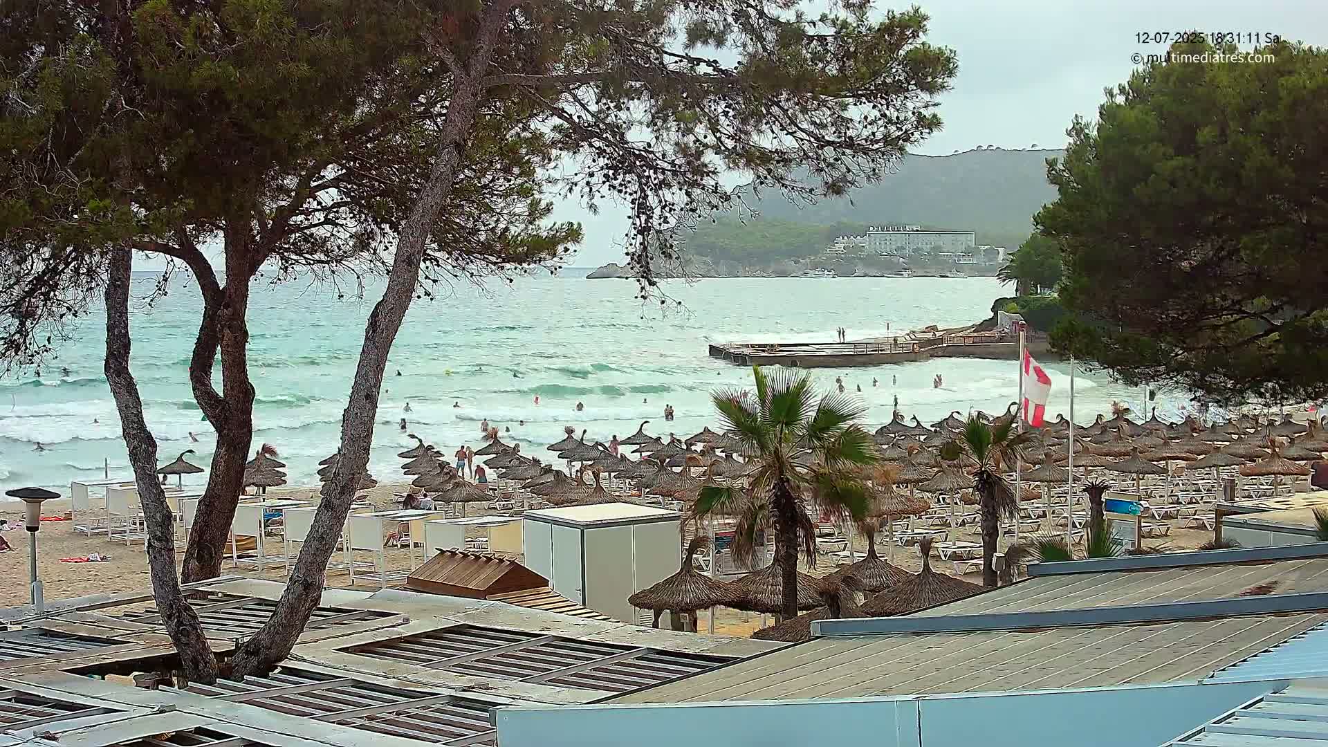 Paguera,  Tora Beach West View Live Cam - Mallorca, Balearic Islands, Spain