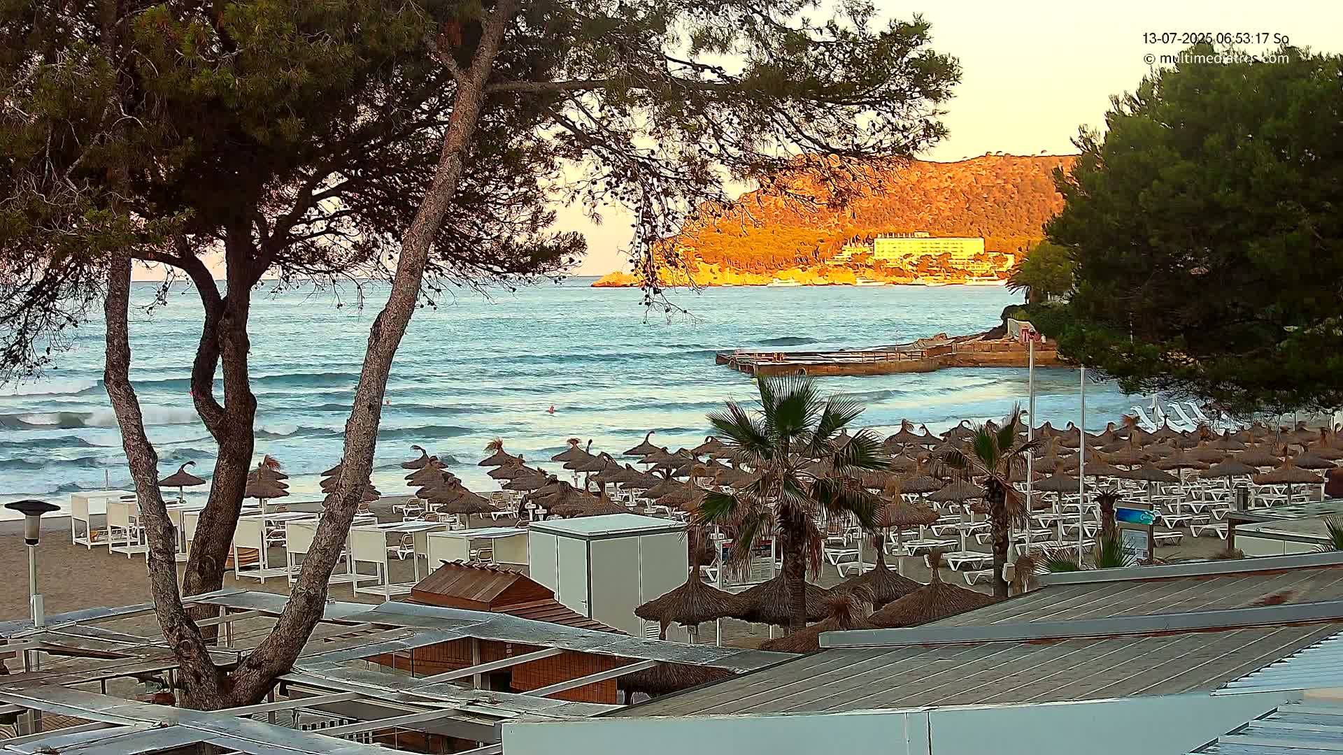 Paguera,  Tora Beach West View Live Cam - Mallorca, Balearic Islands, Spain