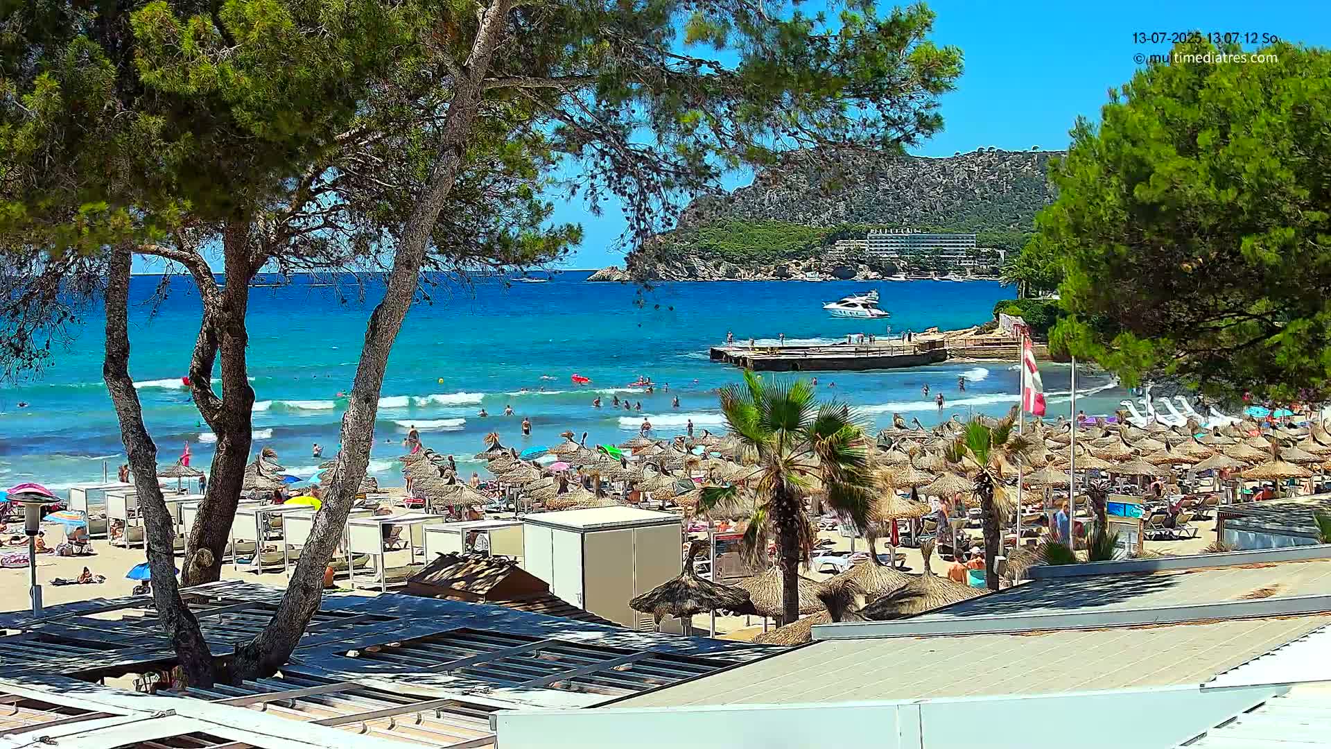 Paguera,  Tora Beach West View Live Cam - Mallorca, Balearic Islands, Spain