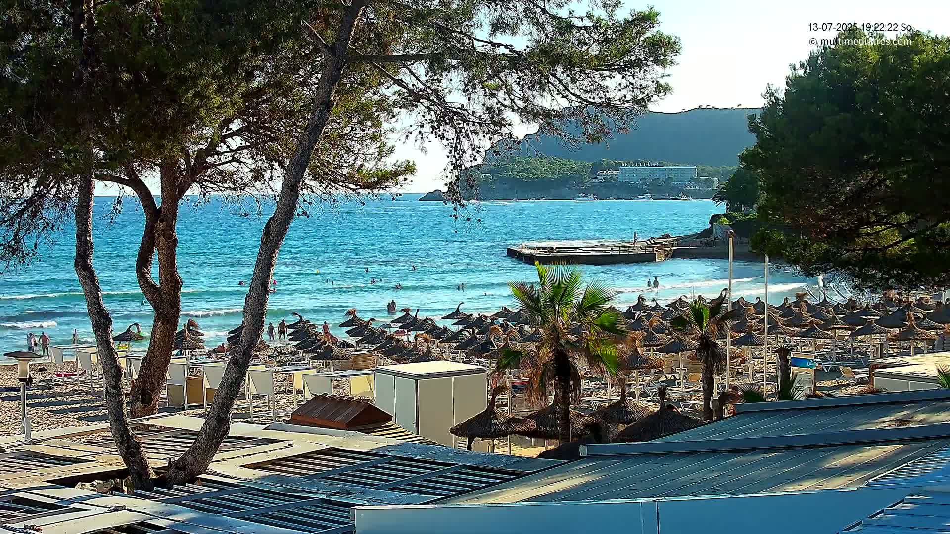 Paguera,  Tora Beach West View Live Cam - Mallorca, Balearic Islands, Spain