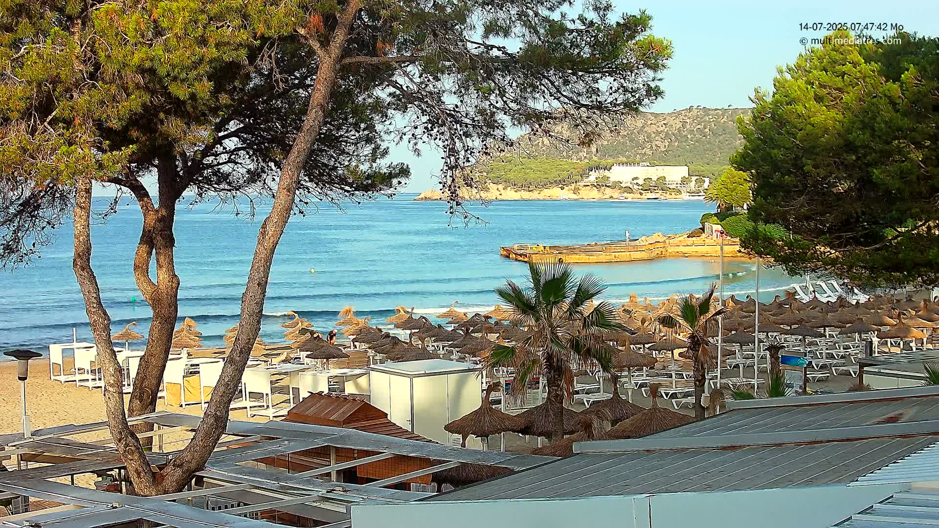 Paguera,  Tora Beach West View Live Cam - Mallorca, Balearic Islands, Spain