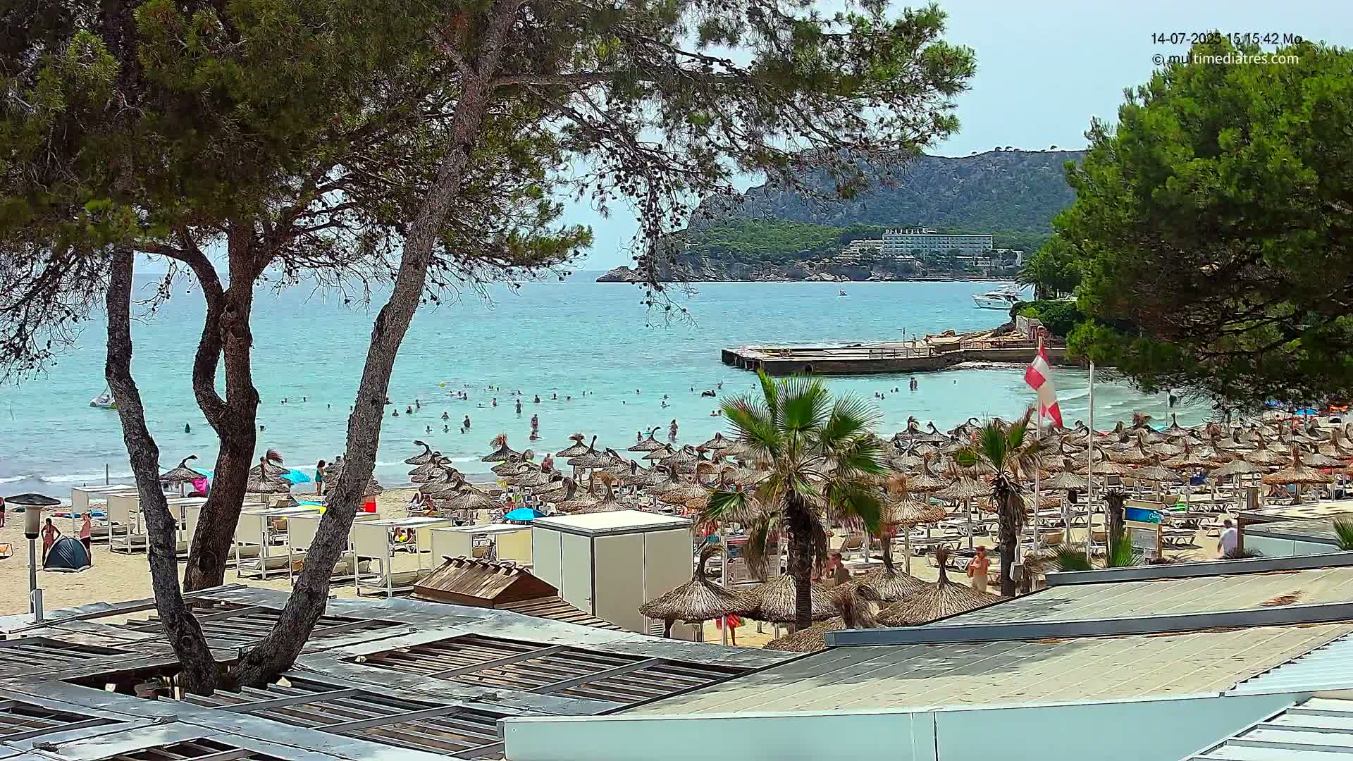 Paguera,  Tora Beach West View Live Cam - Mallorca, Balearic Islands, Spain