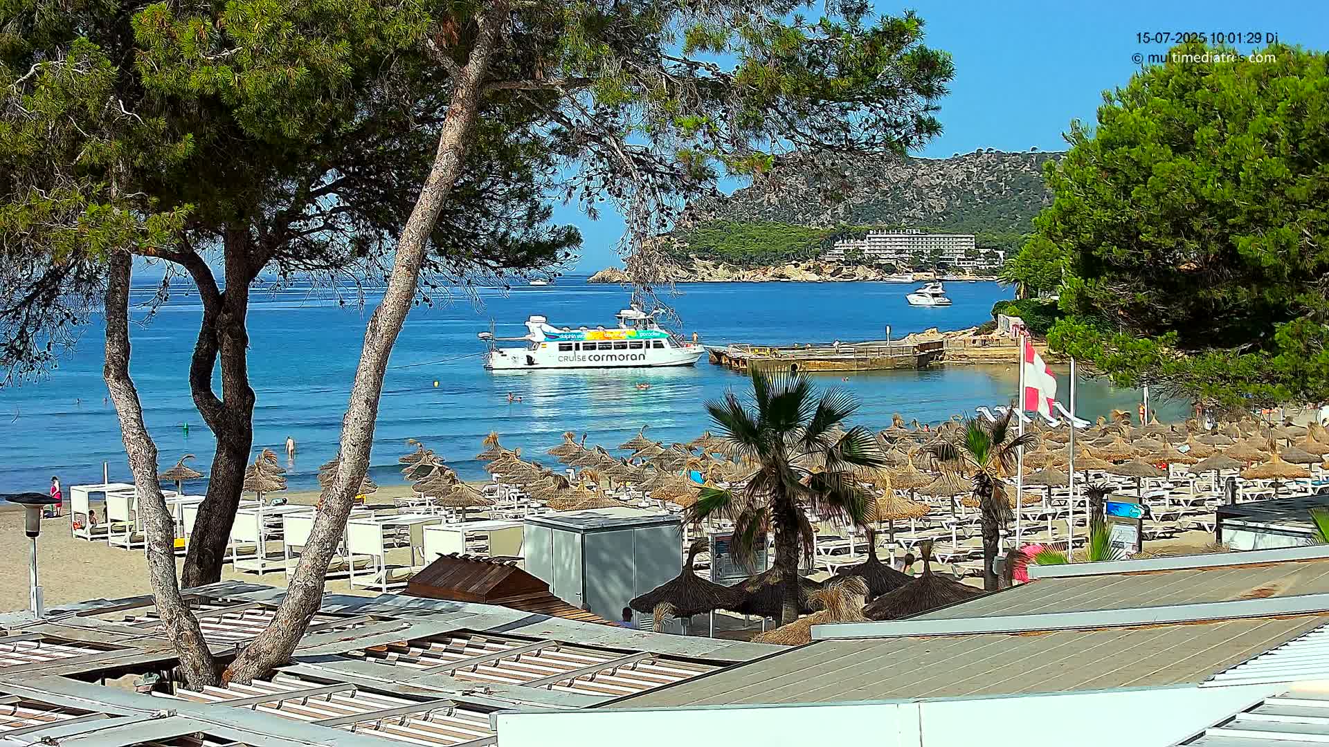 Paguera,  Tora Beach West View Live Cam - Mallorca, Balearic Islands, Spain