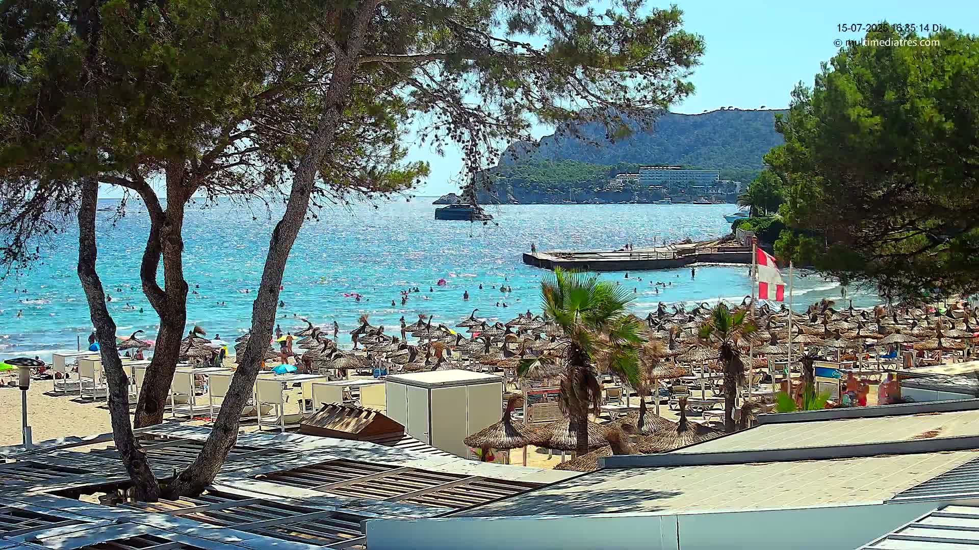 Paguera,  Tora Beach West View Live Cam - Mallorca, Balearic Islands, Spain