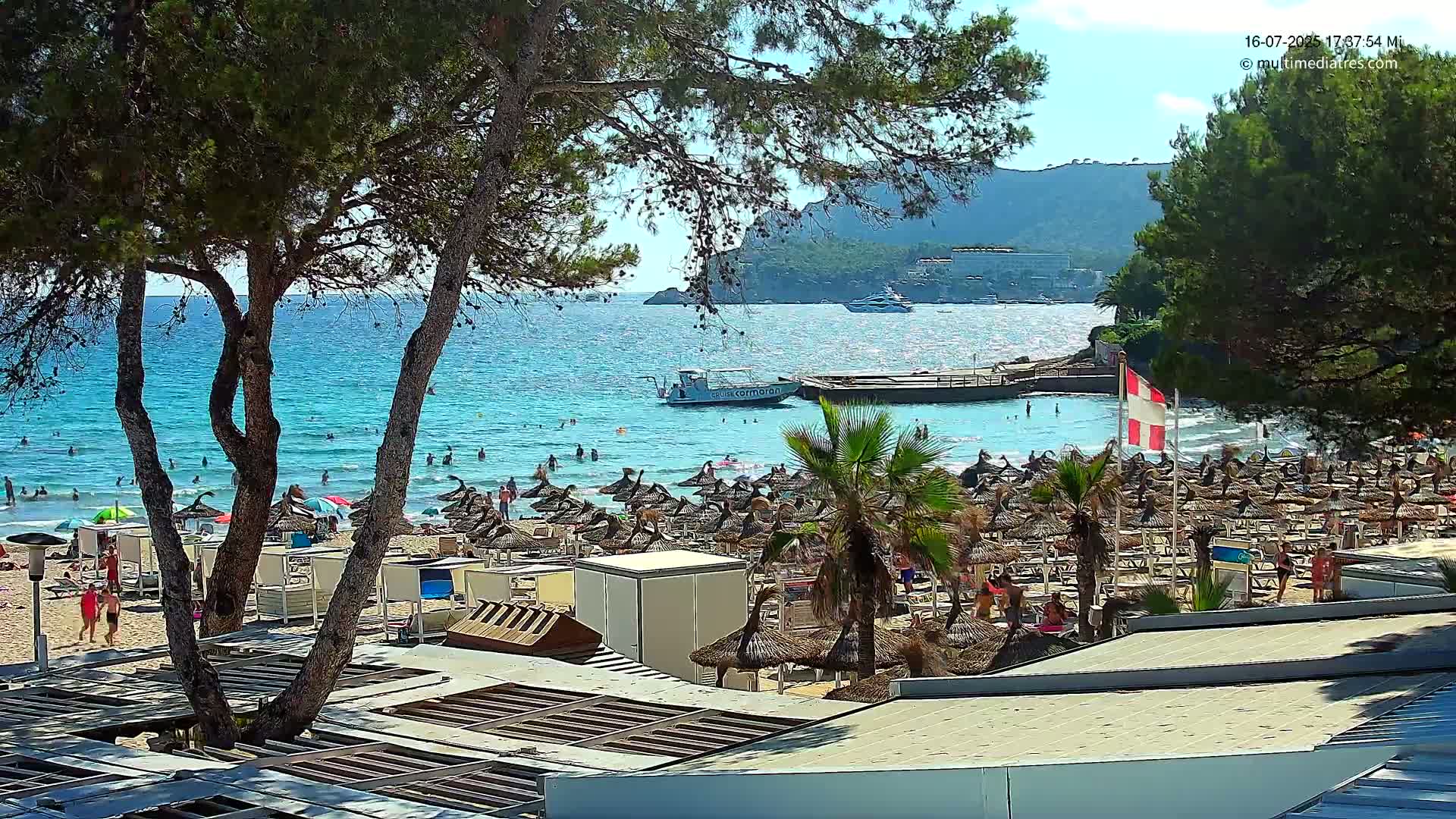 Paguera,  Tora Beach West View Live Cam - Mallorca, Balearic Islands, Spain