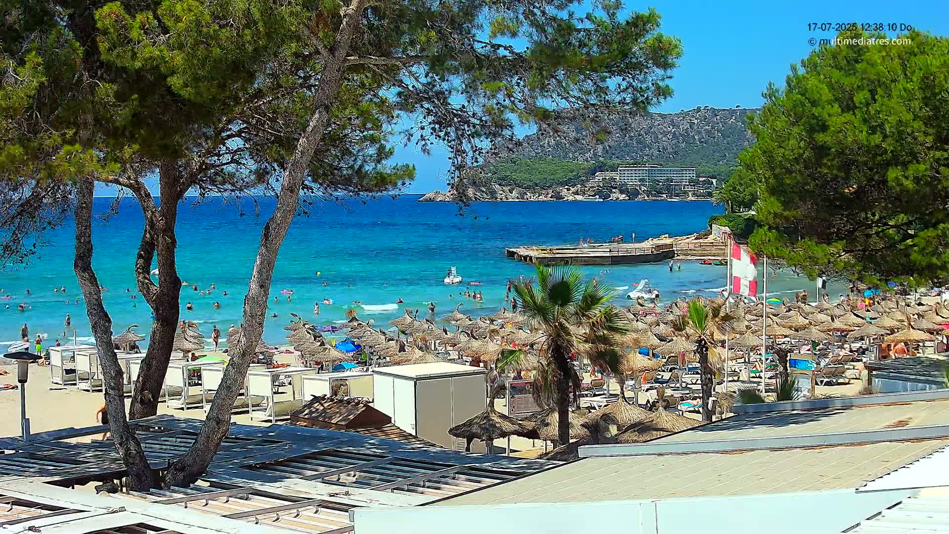 Paguera,  Tora Beach West View Live Cam - Mallorca, Balearic Islands, Spain