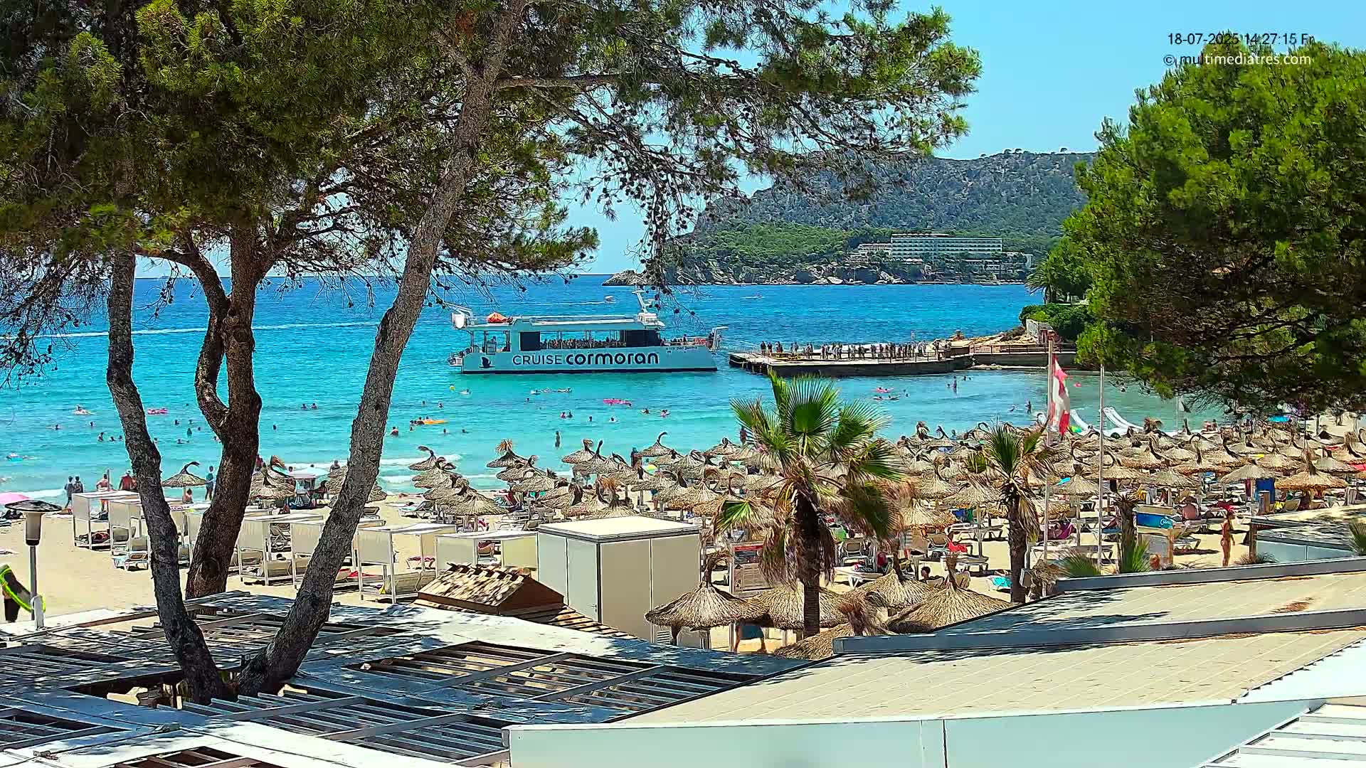 Paguera,  Tora Beach West View Live Cam - Mallorca, Balearic Islands, Spain