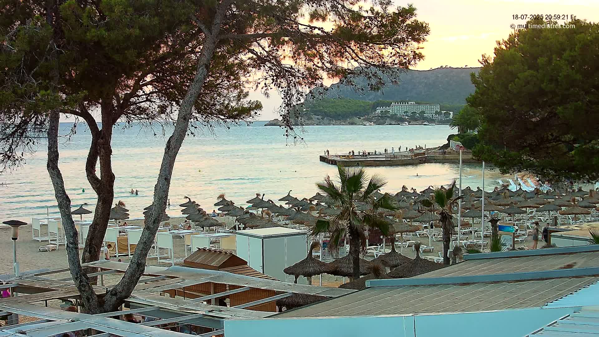 Paguera,  Tora Beach West View Live Cam - Mallorca, Balearic Islands, Spain