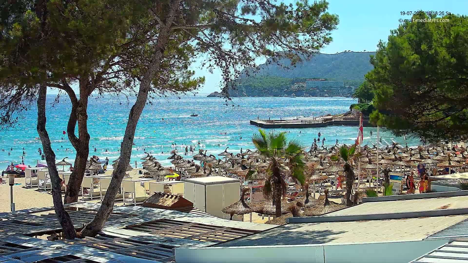 Paguera,  Tora Beach West View Live Cam - Mallorca, Balearic Islands, Spain