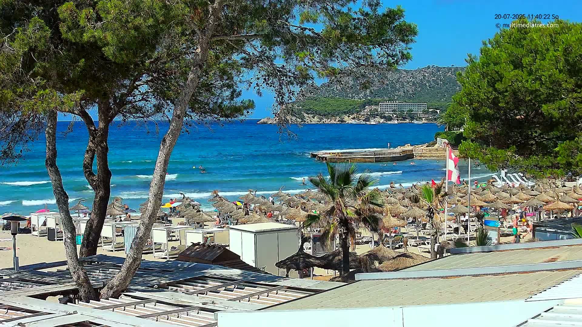 Paguera,  Tora Beach West View Live Cam - Mallorca, Balearic Islands, Spain