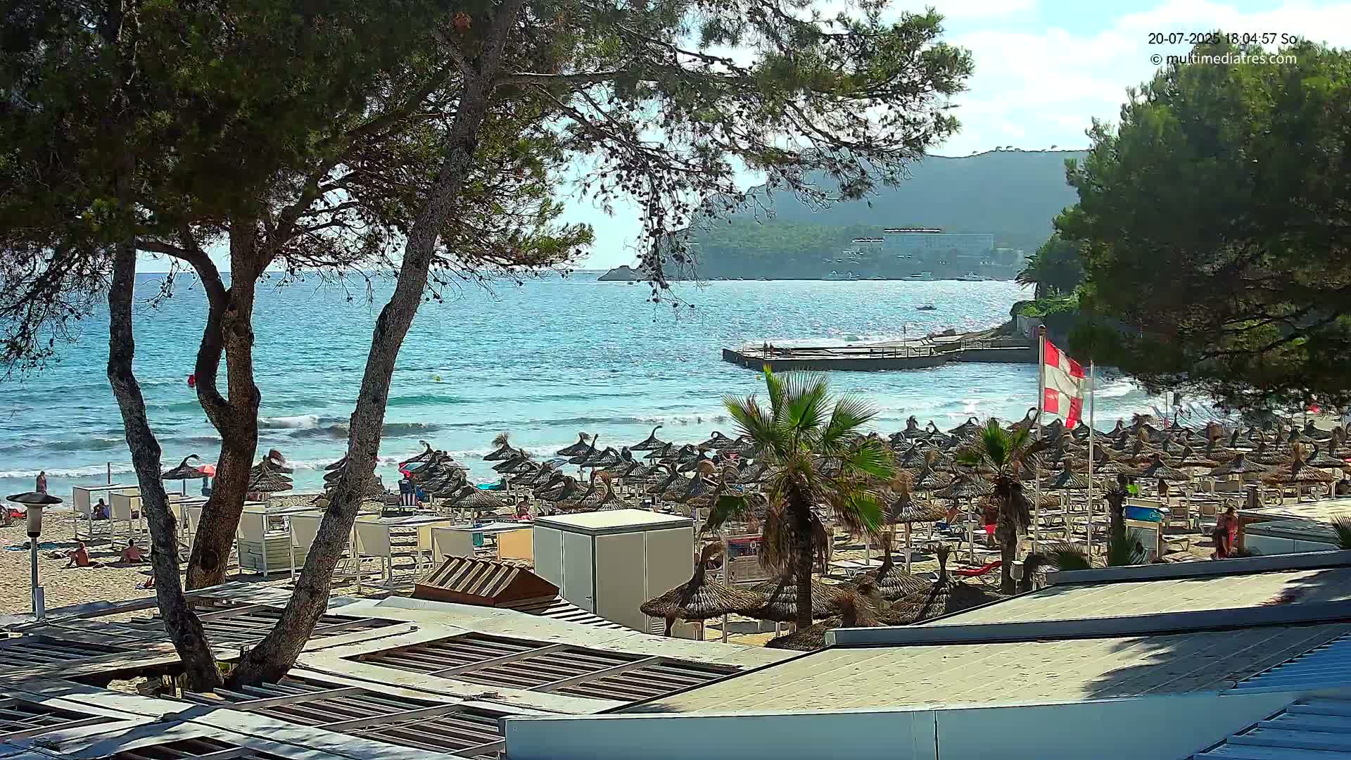 Paguera,  Tora Beach West View Live Cam - Mallorca, Balearic Islands, Spain