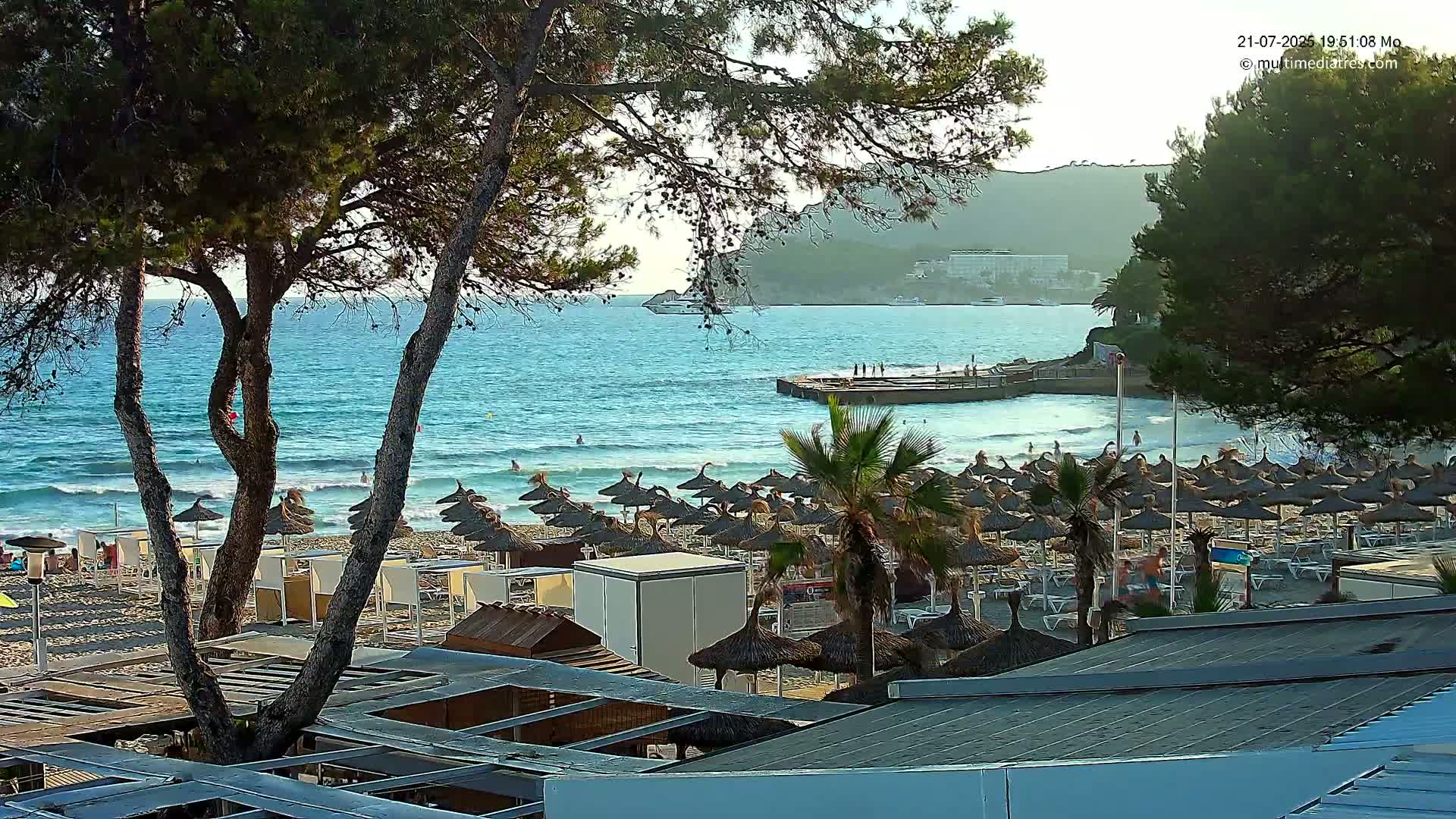 Paguera,  Tora Beach West View Live Cam - Mallorca, Balearic Islands, Spain