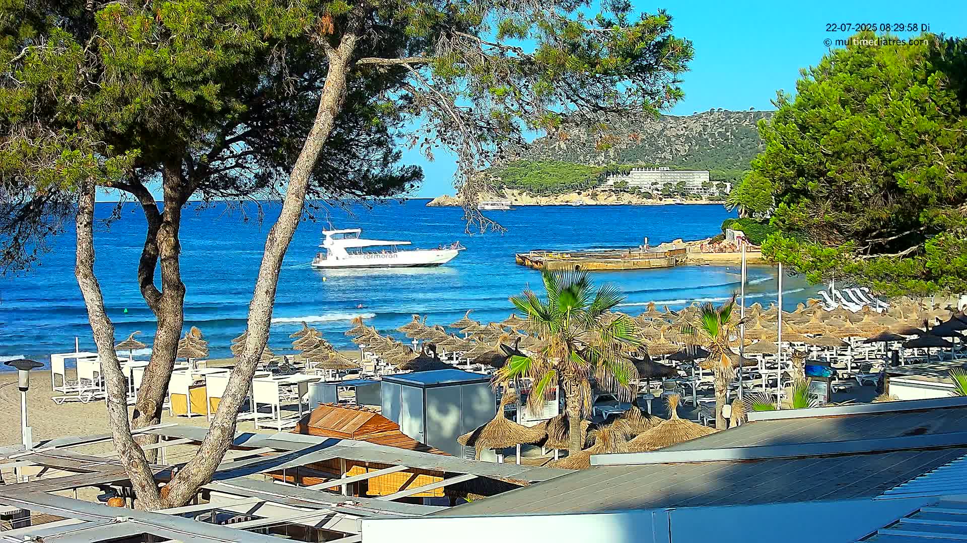 Paguera,  Tora Beach West View Live Cam - Mallorca, Balearic Islands, Spain