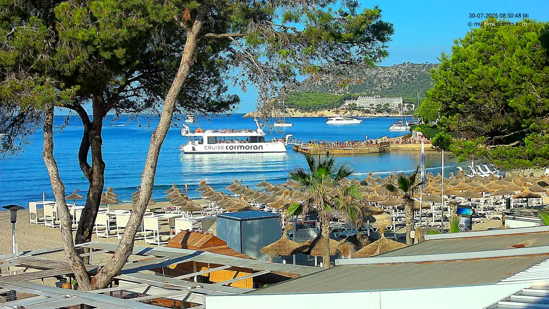 Paguera,  Tora Beach West View Live Cam - Mallorca, Balearic Islands, Spain