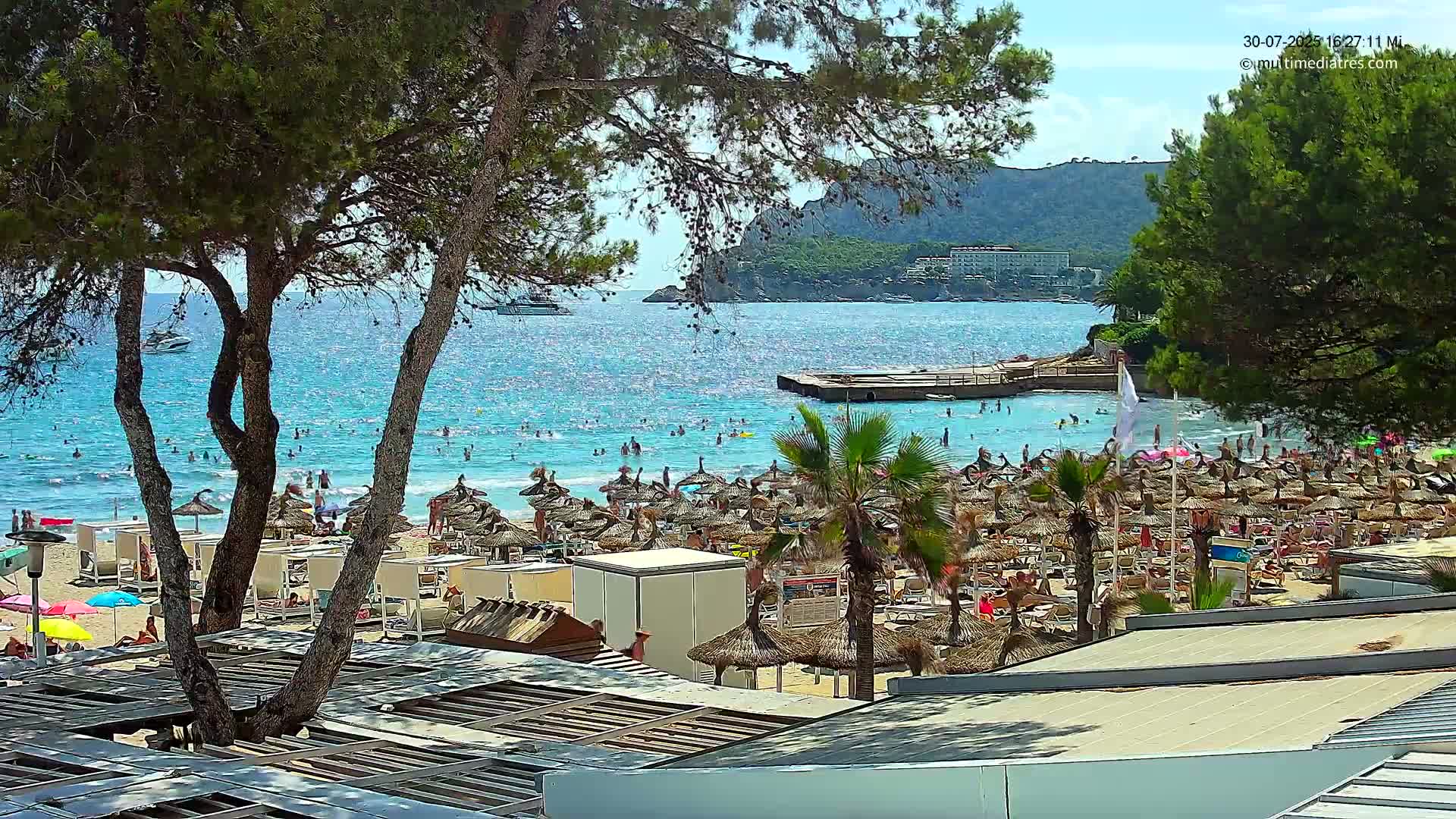 Paguera,  Tora Beach West View Live Cam - Mallorca, Balearic Islands, Spain