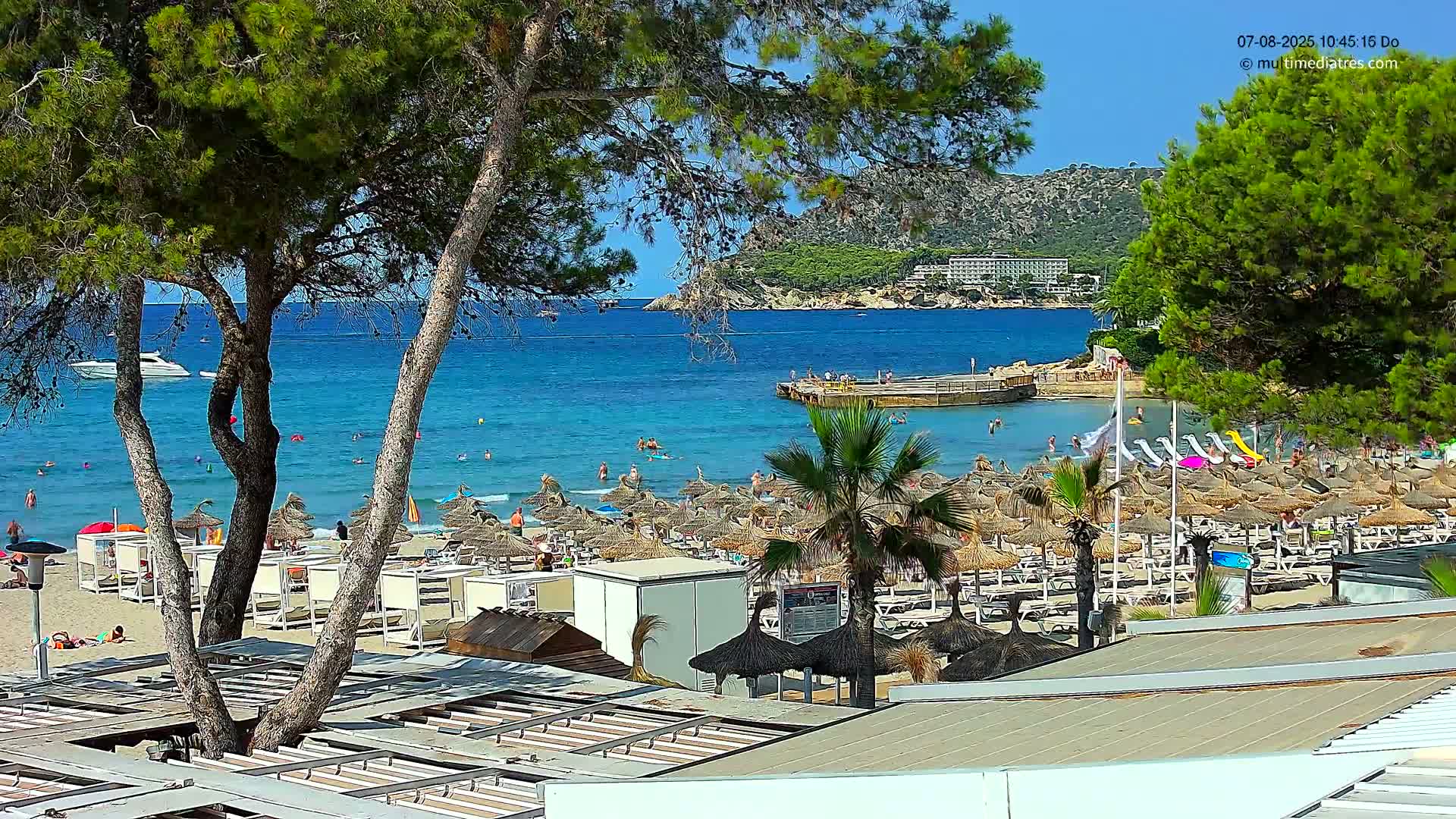 Paguera,  Tora Beach West View Live Cam - Mallorca, Balearic Islands, Spain