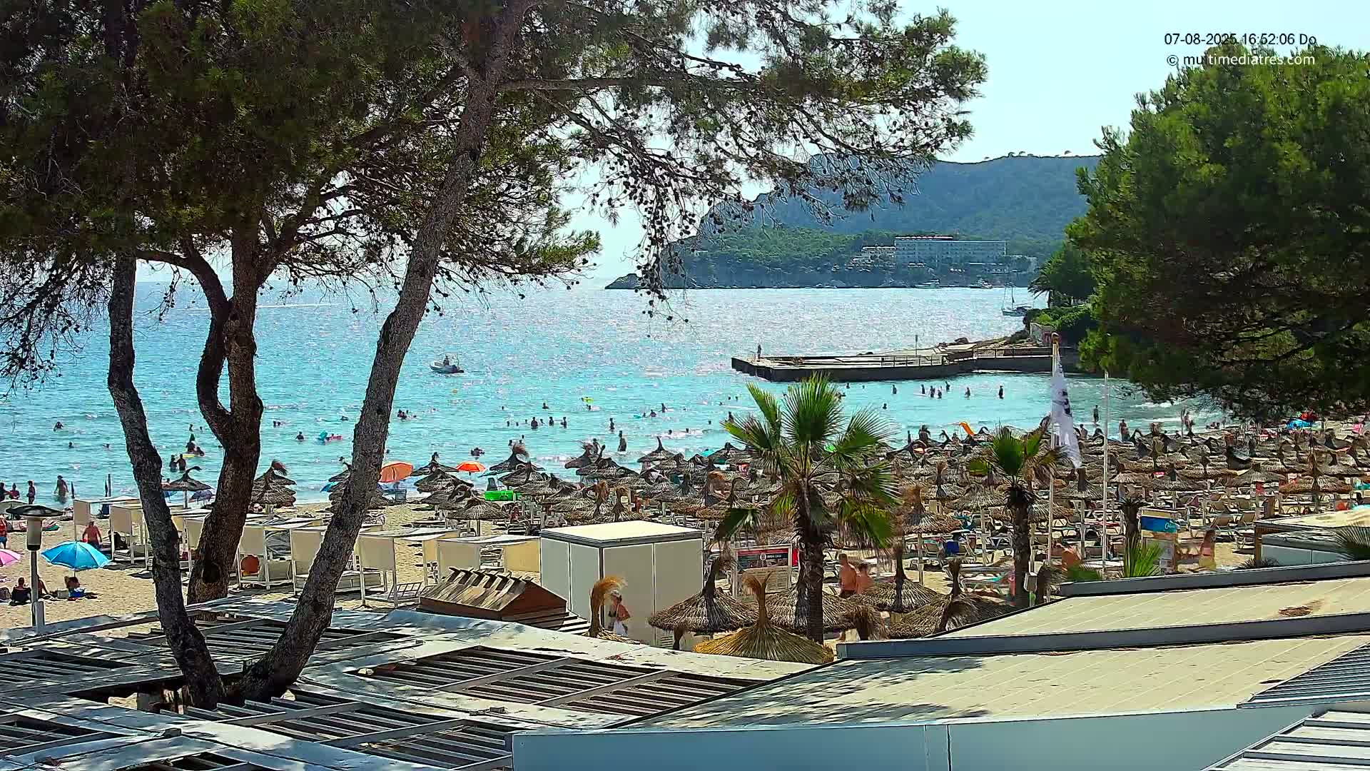 Paguera,  Tora Beach West View Live Cam - Mallorca, Balearic Islands, Spain