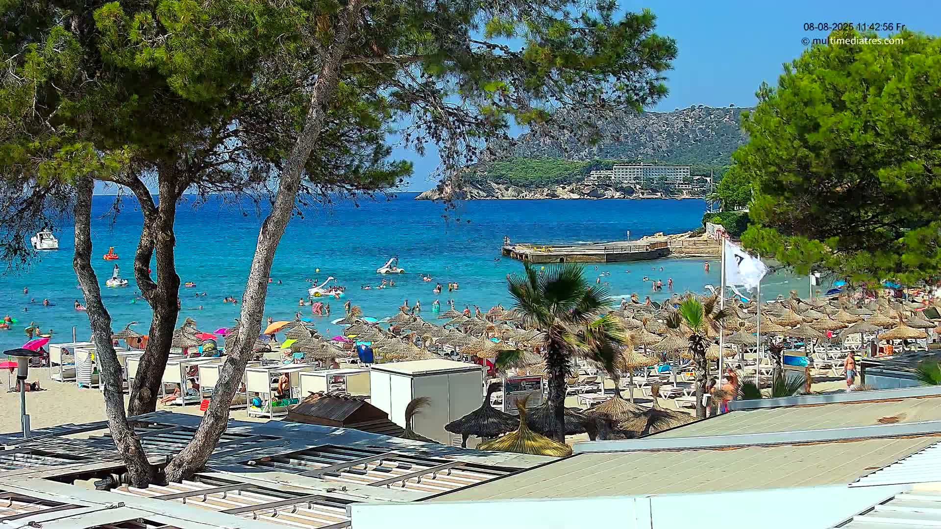 Paguera,  Tora Beach West View Live Cam - Mallorca, Balearic Islands, Spain
