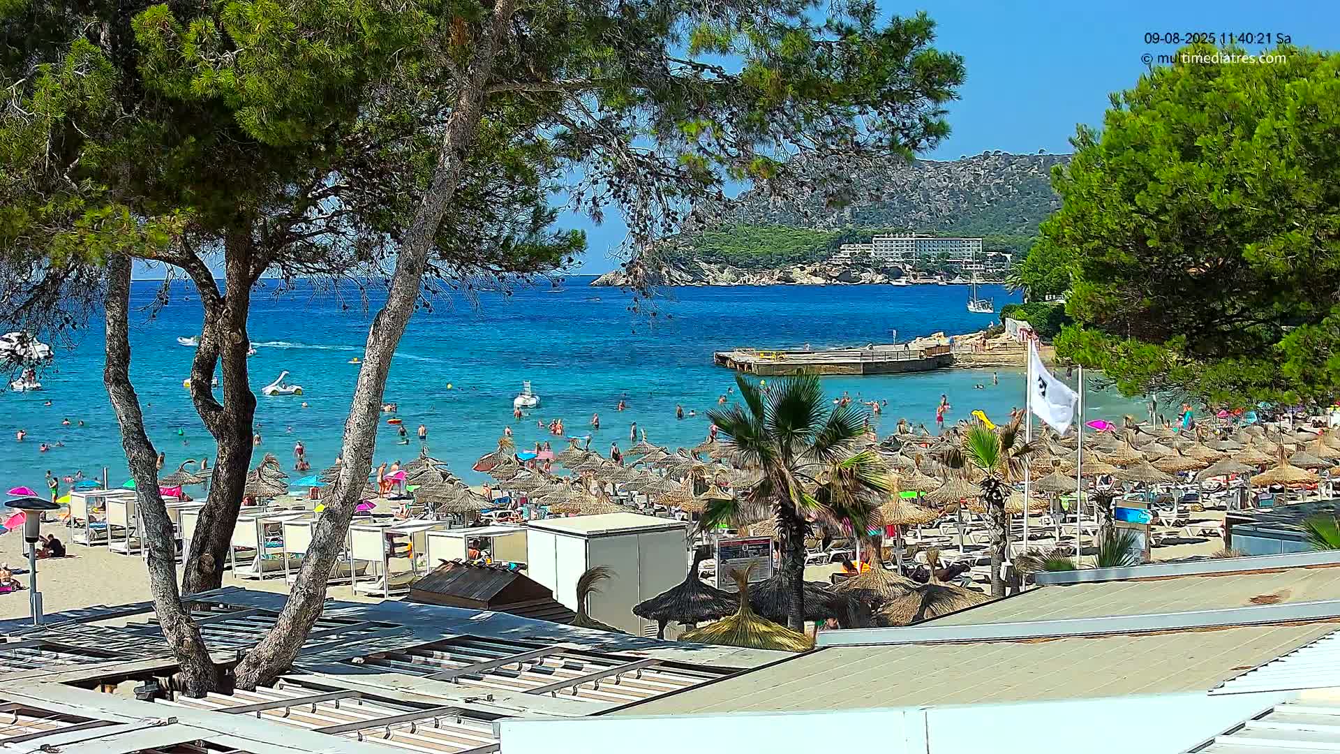 Paguera,  Tora Beach West View Live Cam - Mallorca, Balearic Islands, Spain