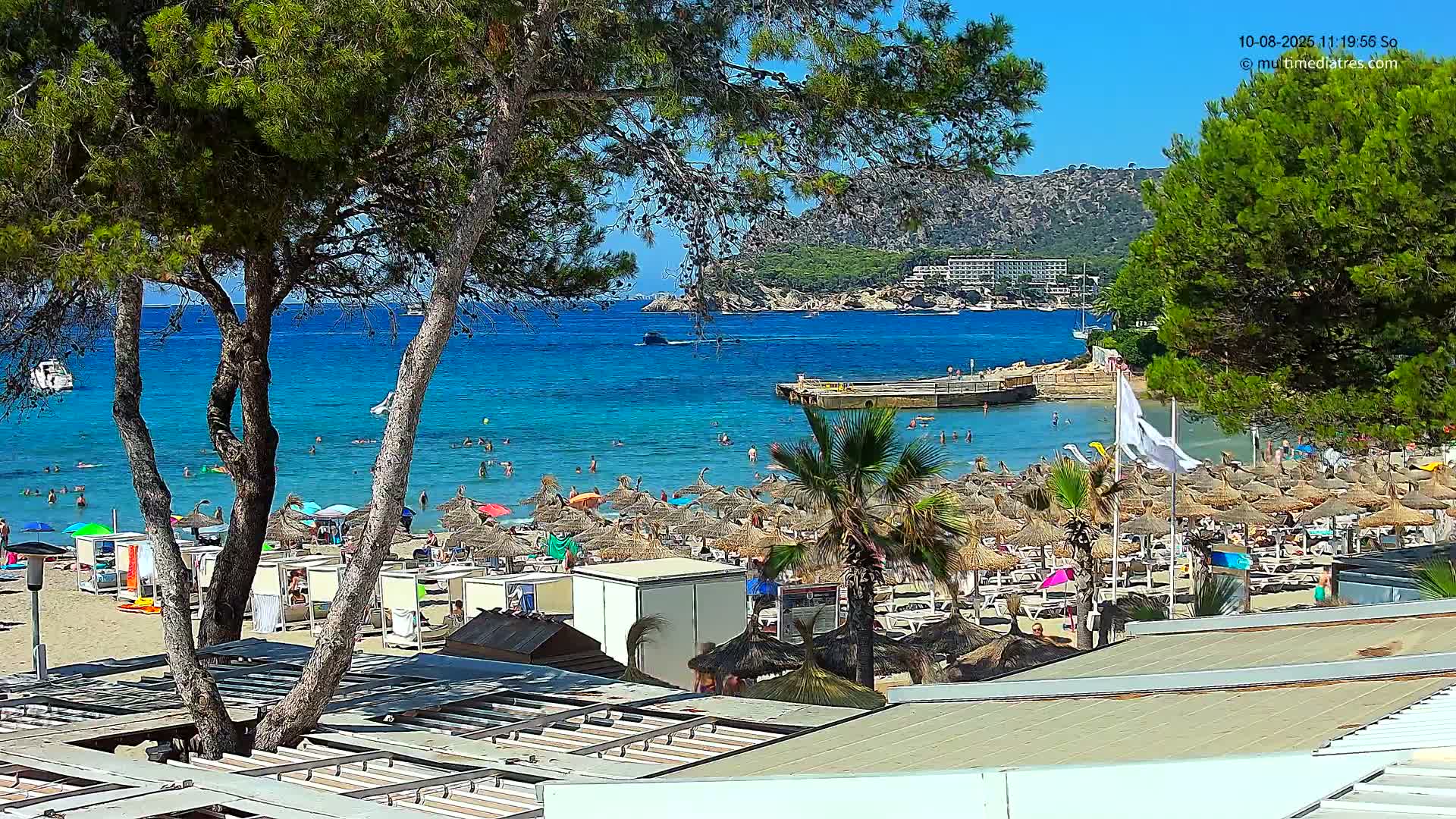 Paguera,  Tora Beach West View Live Cam - Mallorca, Balearic Islands, Spain