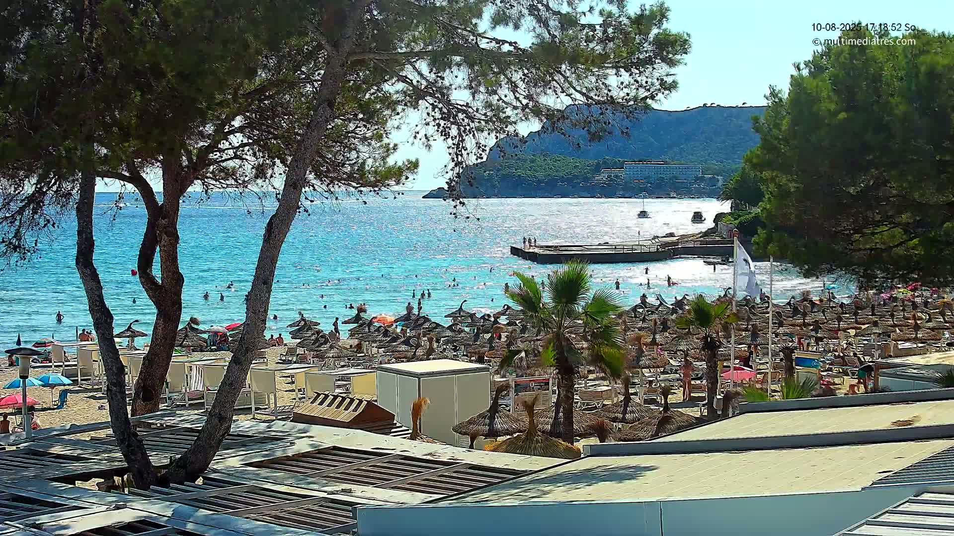 Paguera,  Tora Beach West View Live Cam - Mallorca, Balearic Islands, Spain