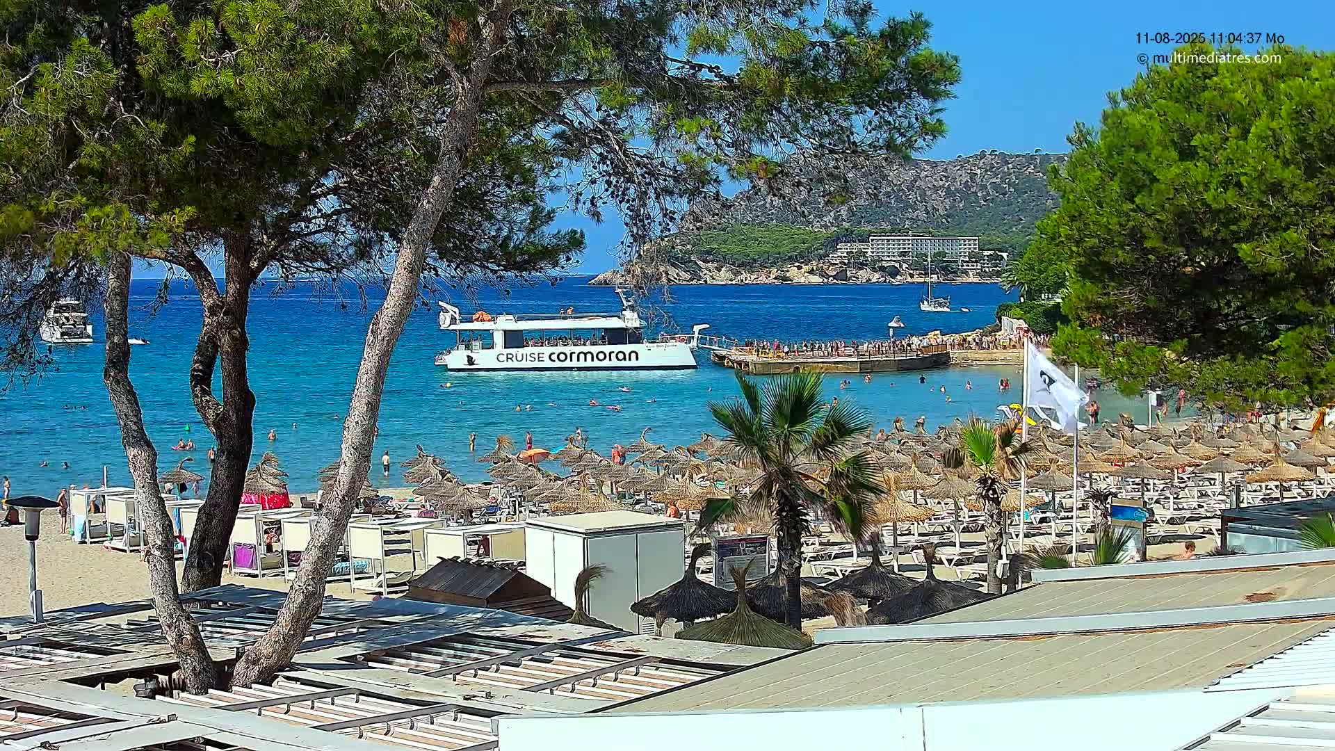 Paguera,  Tora Beach West View Live Cam - Mallorca, Balearic Islands, Spain