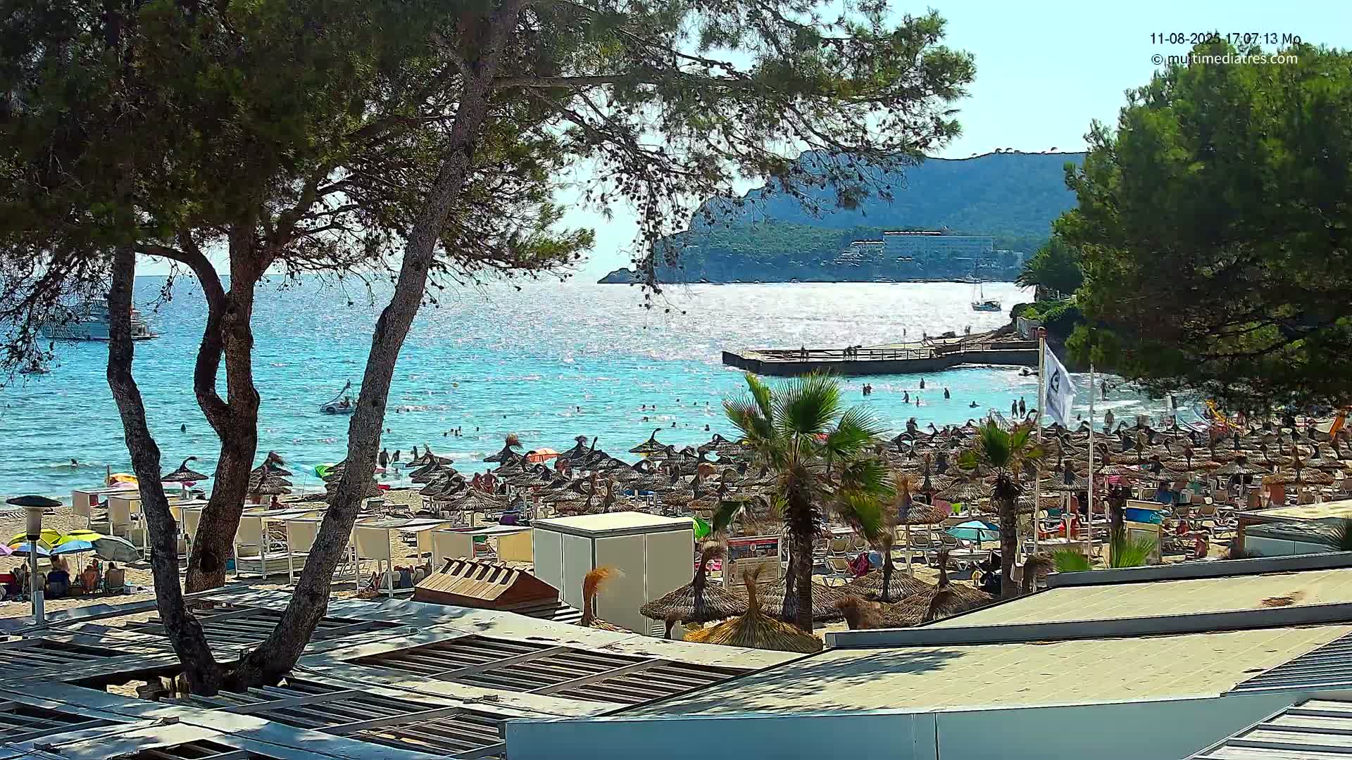 Paguera,  Tora Beach West View Live Cam - Mallorca, Balearic Islands, Spain