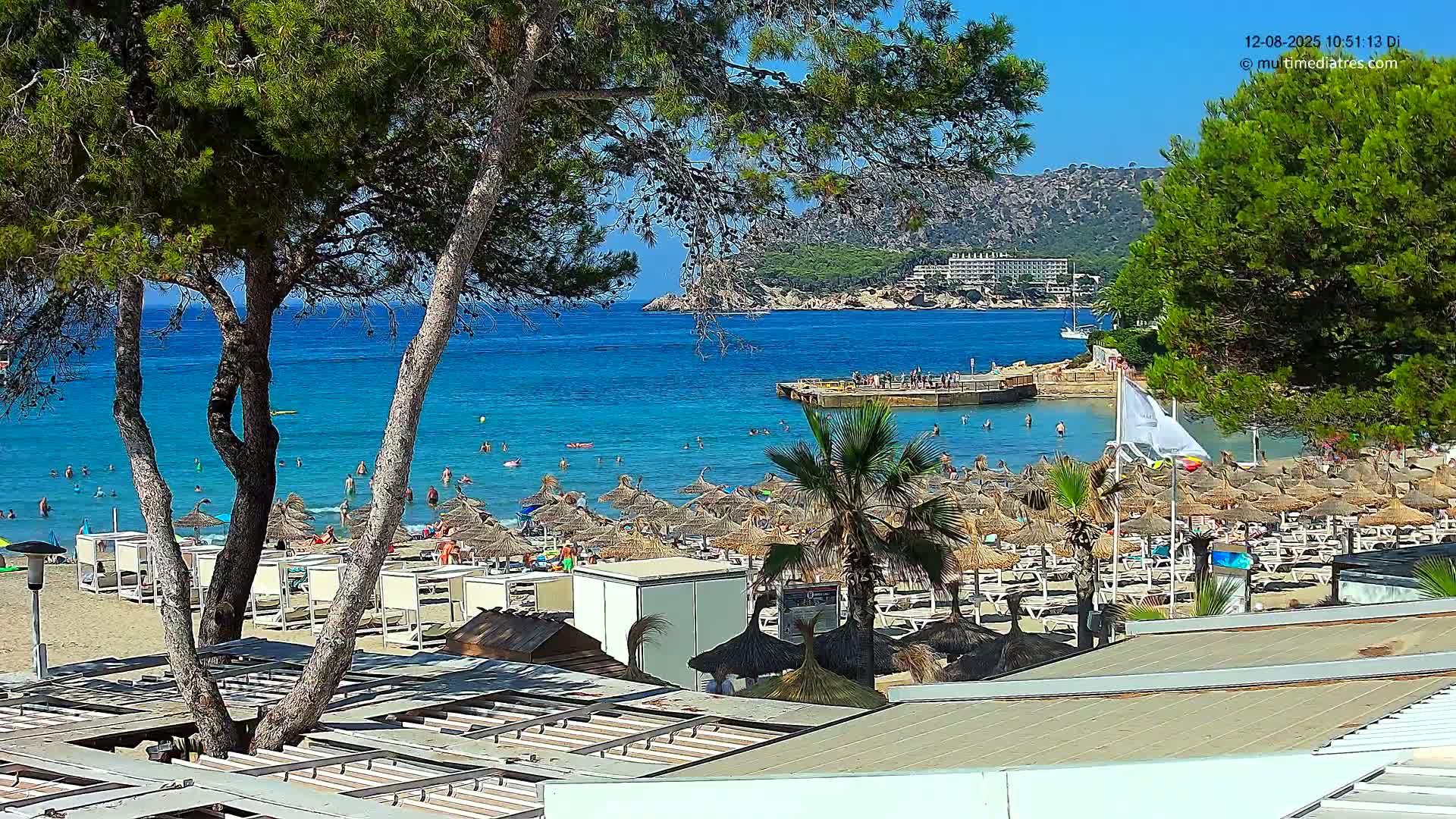 Paguera,  Tora Beach West View Live Cam - Mallorca, Balearic Islands, Spain