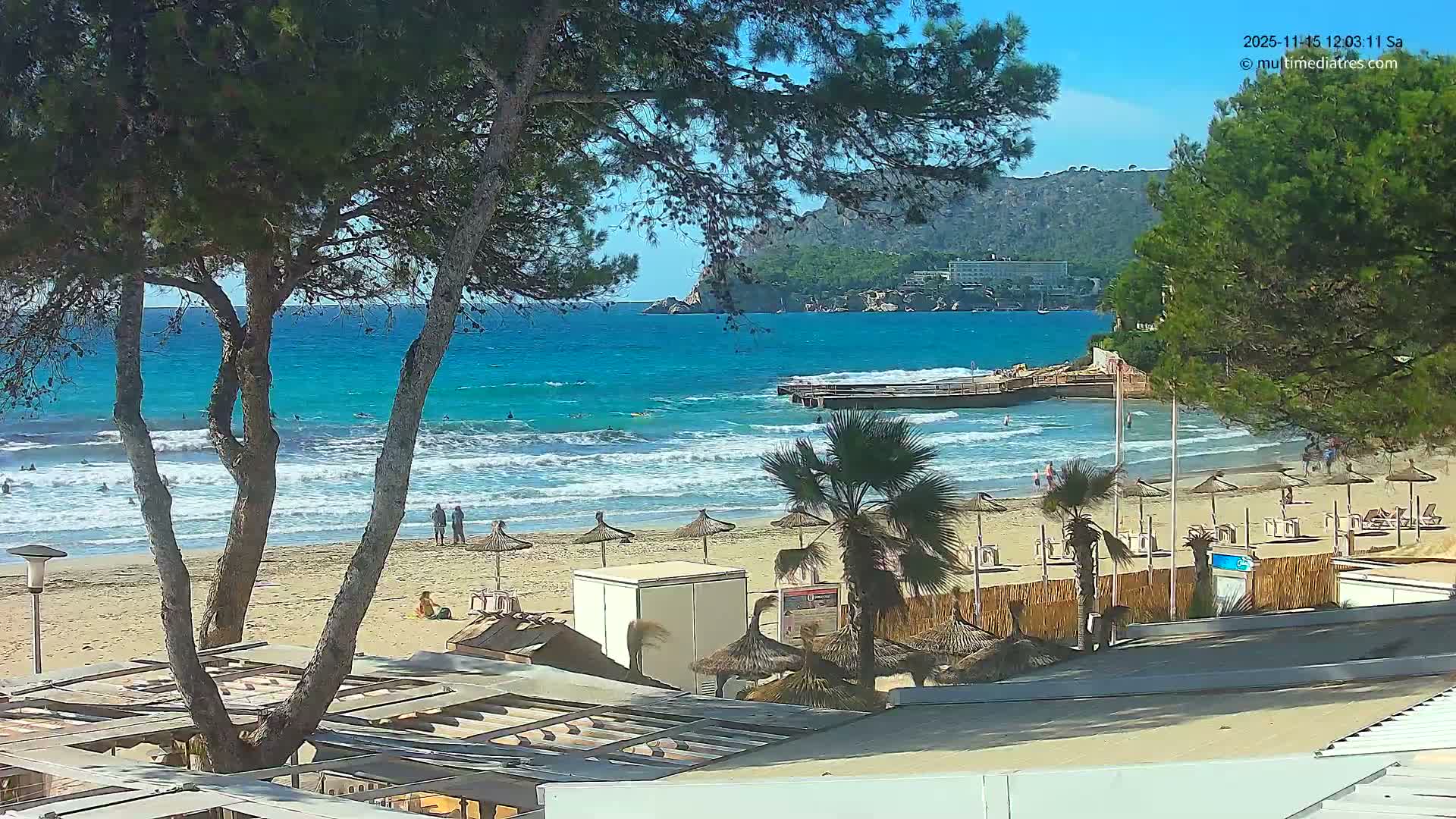 Paguera,  Tora Beach West View Live Cam - Mallorca, Balearic Islands, Spain