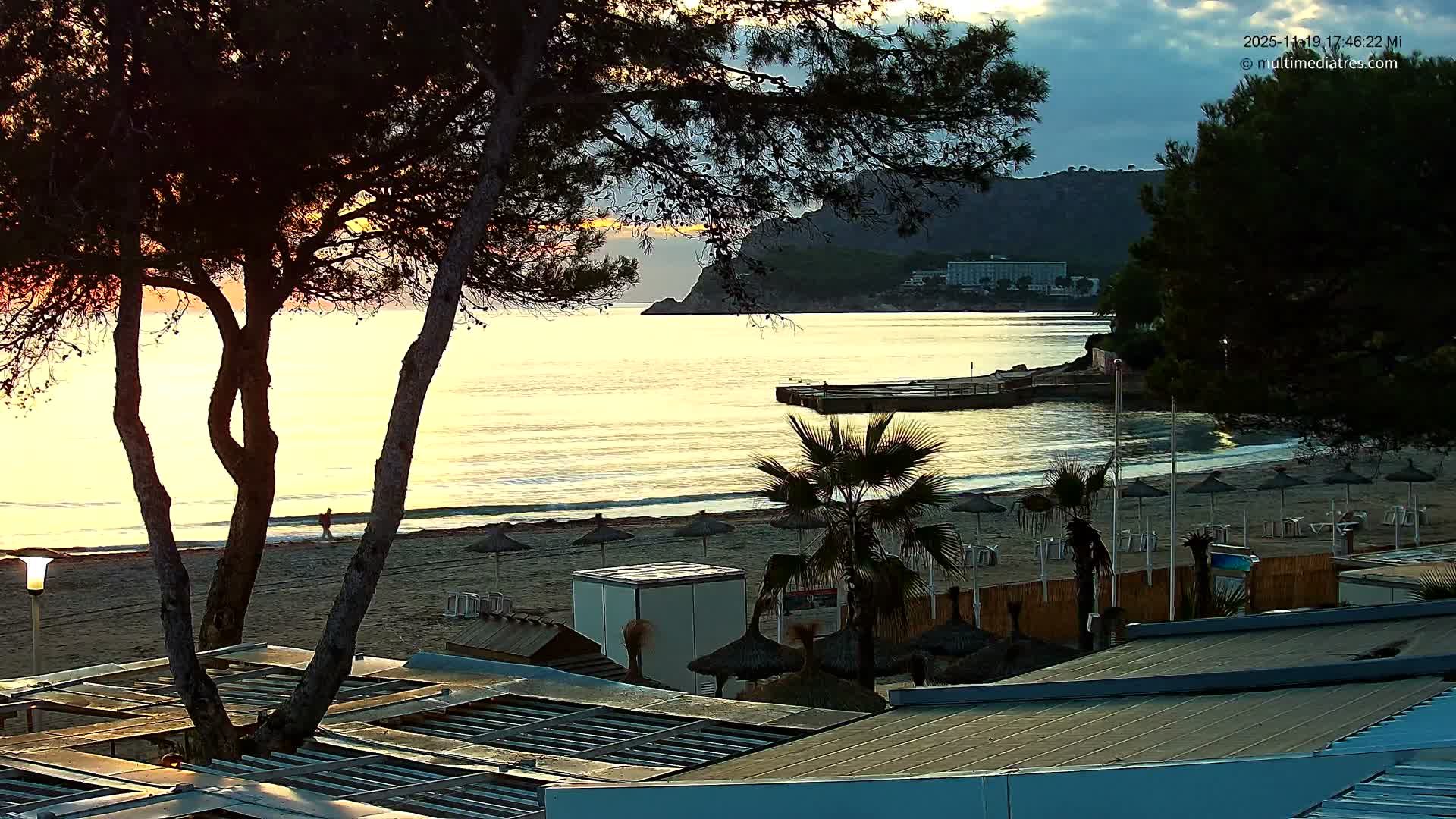 Paguera,  Tora Beach West View Live Cam - Mallorca, Balearic Islands, Spain