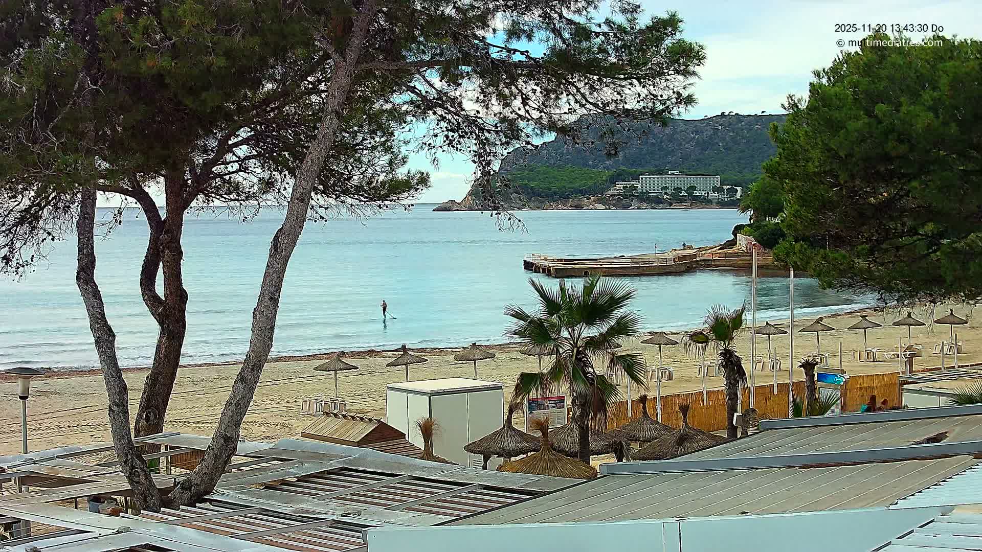 Paguera,  Tora Beach West View Live Cam - Mallorca, Balearic Islands, Spain